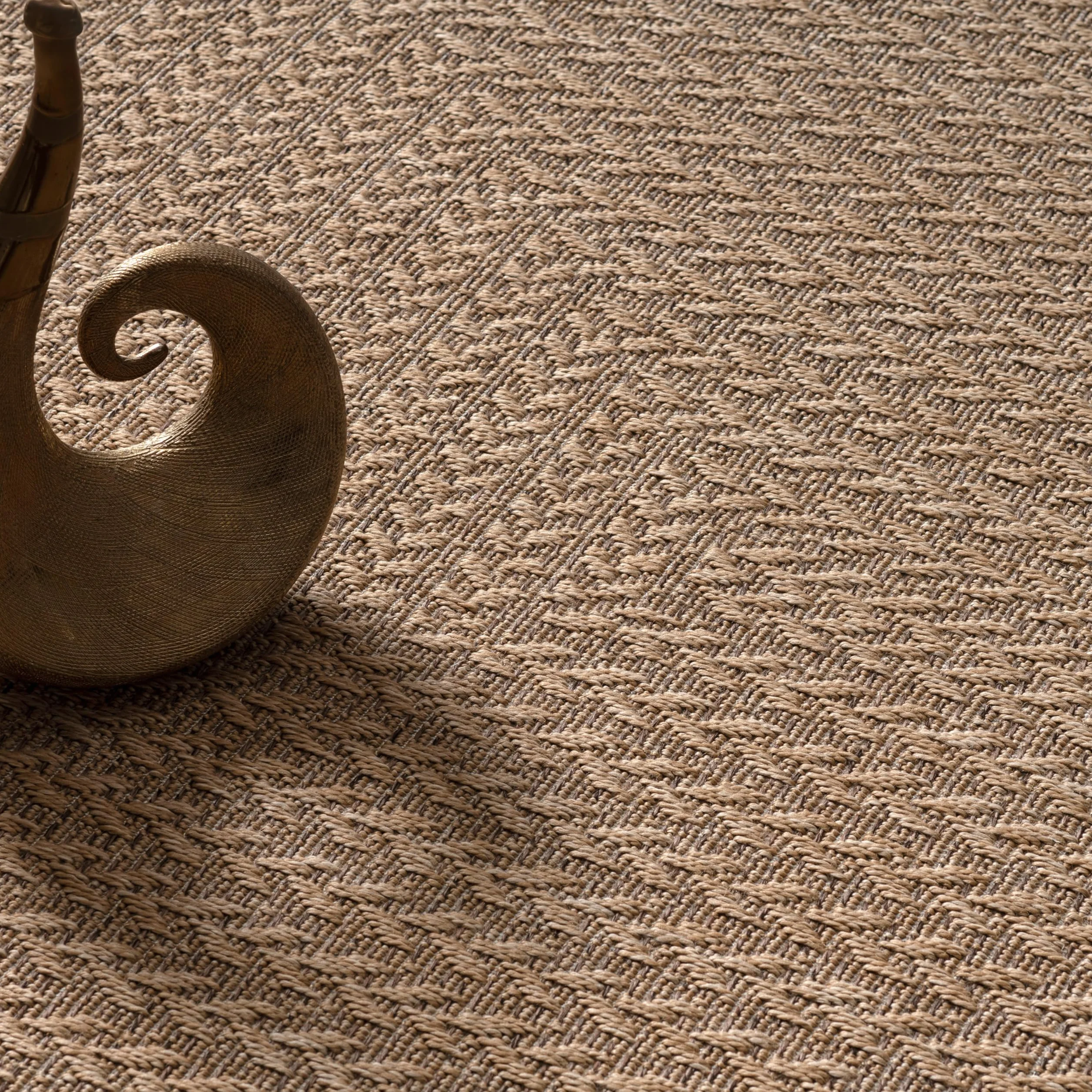 Paco Home Tapis d'extérieur Look Jute 160x230 cm Noir Beige