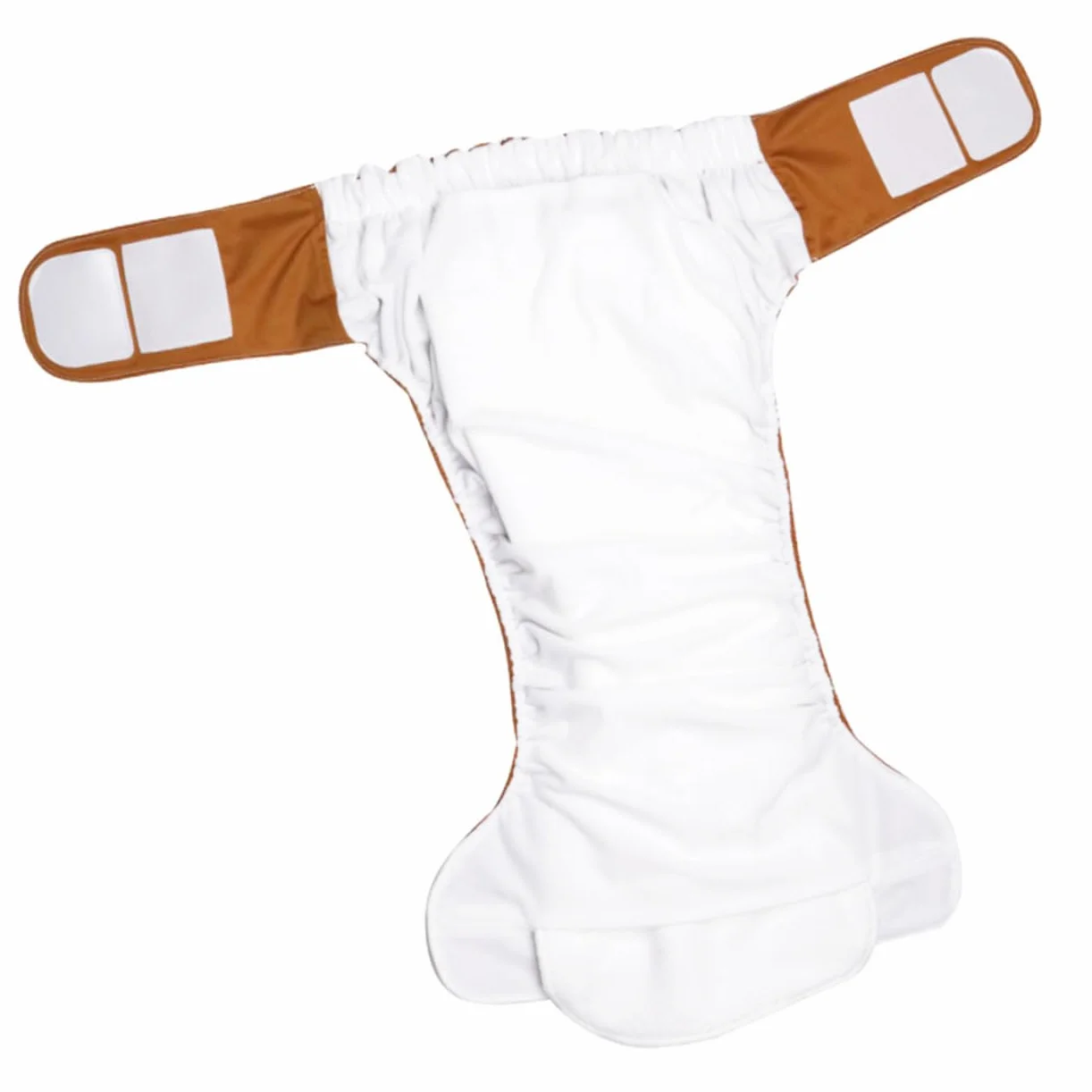 Couche Lavable pour Adulte Blanc, Quatre Couches Absorbantes, Réutilisable pour Lit et Poussette