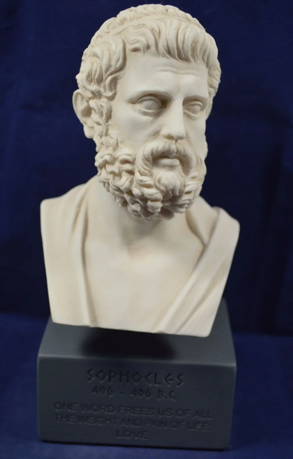 Sculpture de Sophocle Philosophe grec ancien Reproduction Buste