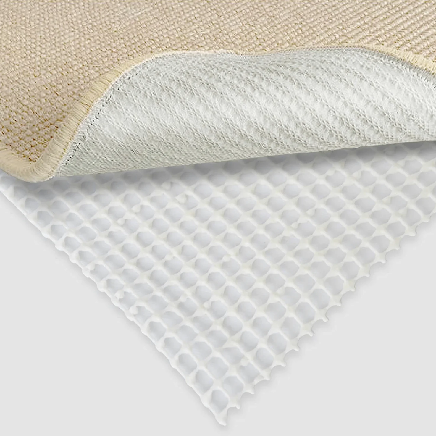 Sous-tapis Rug Grip en mousse souple | Tapis antidérapant pour tapis | Butée de tapis pour sols textiles et lisses | Plusieurs tailles (60 x 500 cm)