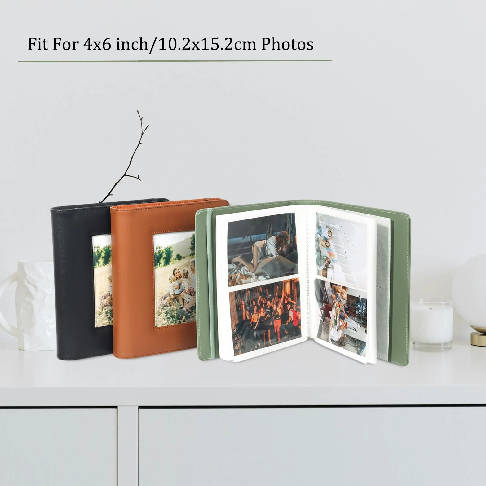 Album photo 10x15 cm 160 pochettes noir