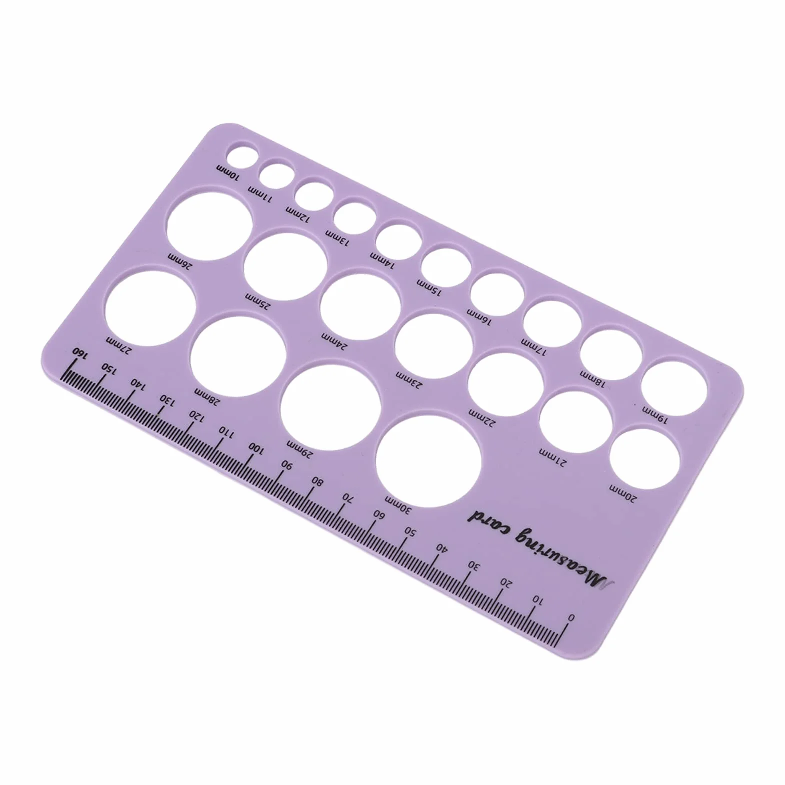 Outil de Mesure de Bride de Mamelon en Silicone 1,5 M Ruban Souple pour Pompe à Lait (Violet)