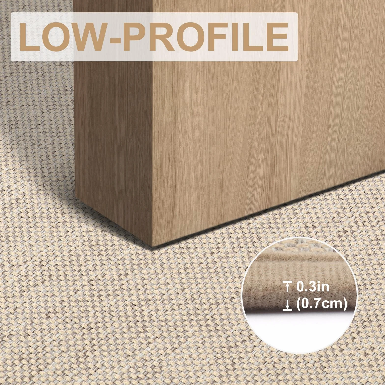 LEKEEPGO Tapis Entree Interieur Antidérapant 60 x 90 cm Lavable Kaki