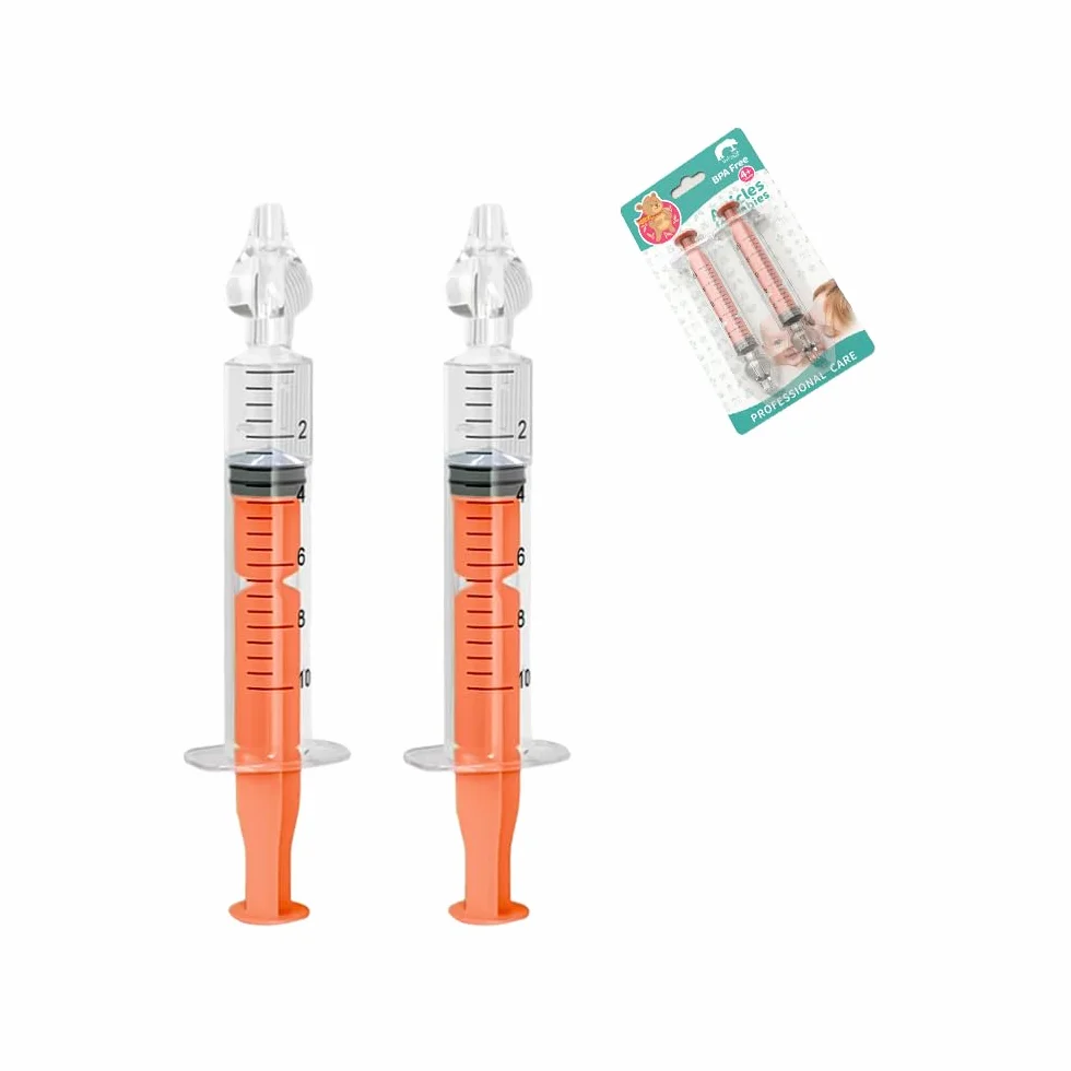 Irrigateur Nasal Manuel 10ml 2Pcs Portable Réutilisable Nettoyant