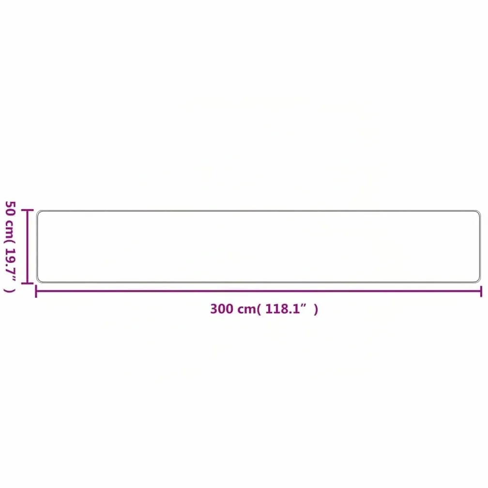 vidaXL Tapis de Couloir Aspect sisal Sable 50x300 cm