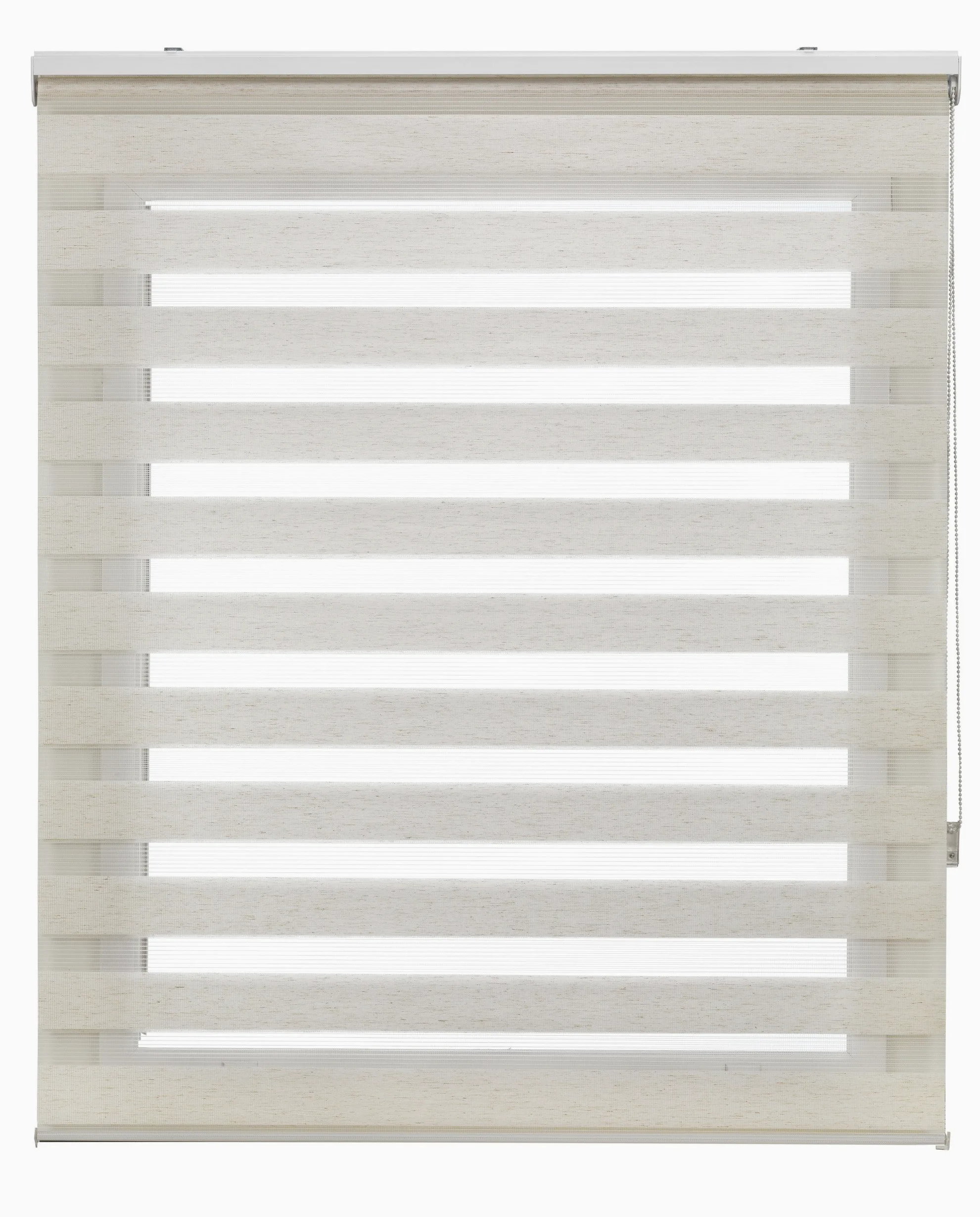 Uniestor Basic store jour nuit, couleur Lin - store 140 x 250 cm (largeur x hauteur) | Taille du tissu 137 x 245 cm. Store enrouleur double