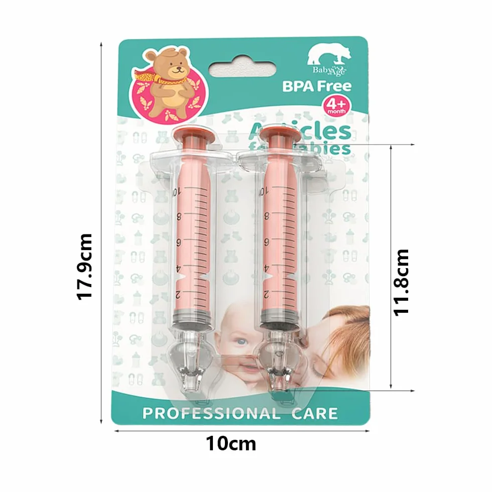 Irrigateur Nasal Manuel 10ml 2Pcs Portable Réutilisable Nettoyant