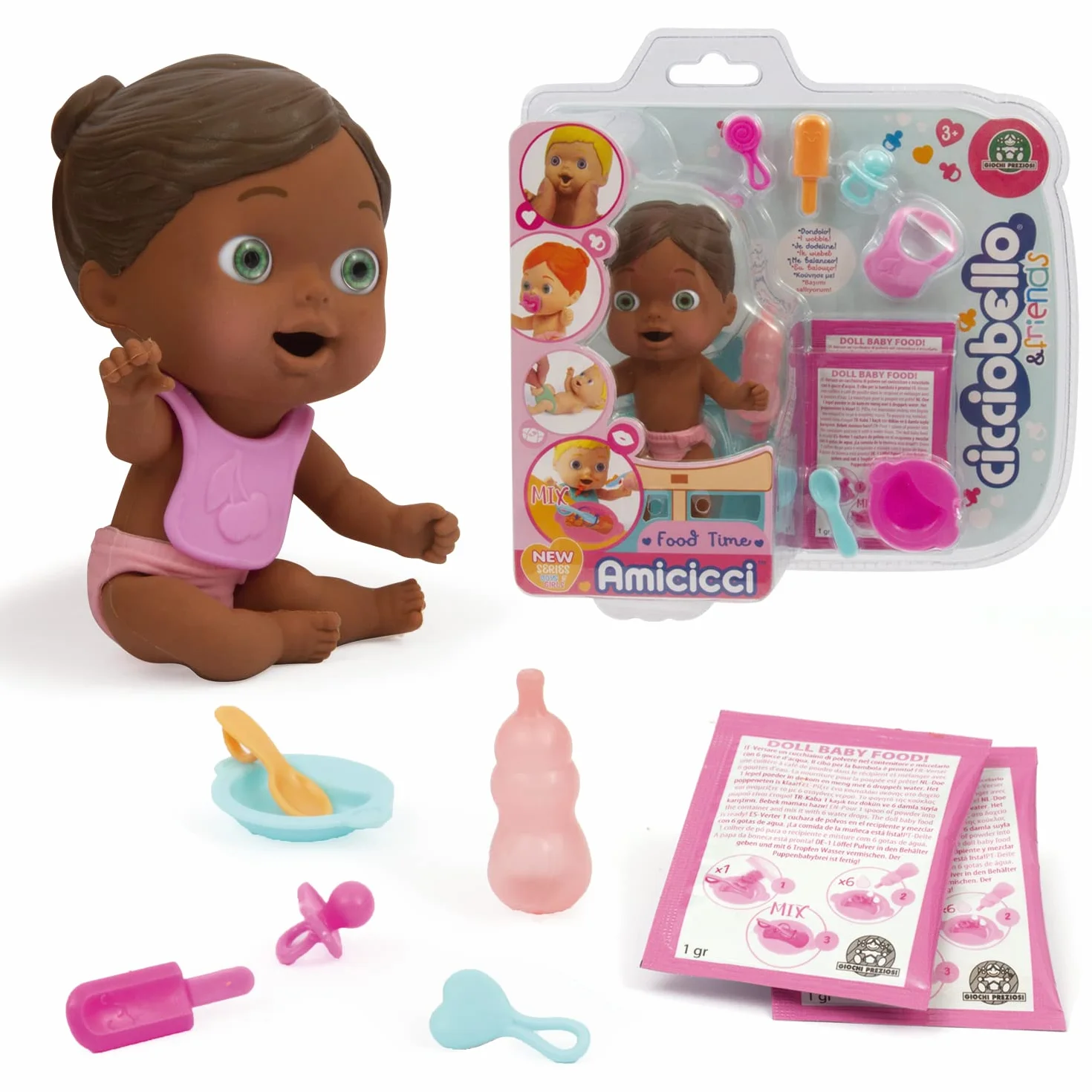 GIOCHI PREZIOSI Cicciobello Amicicci Bébé Set Repas Accessoires Jouet 3 Ans CC022