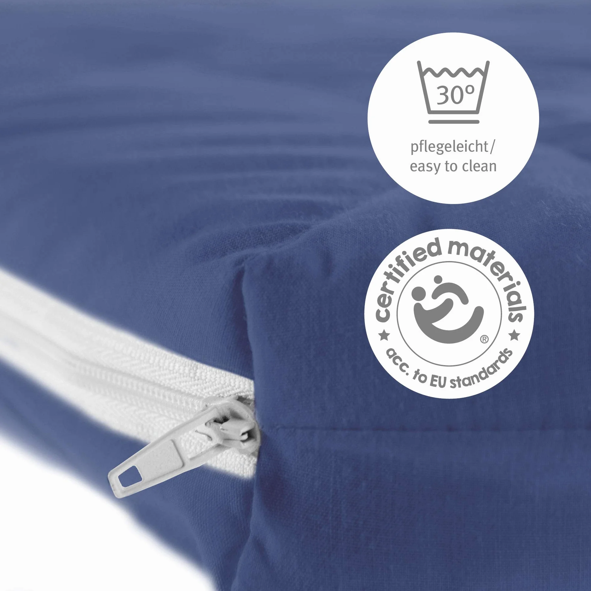 Matelas Bébé de Voyage Pliant 60 x 120 cm Bleu Foncé avec Sac de Transport Housse Amovible Mousse Ferme Épaisseur 5,5 cm