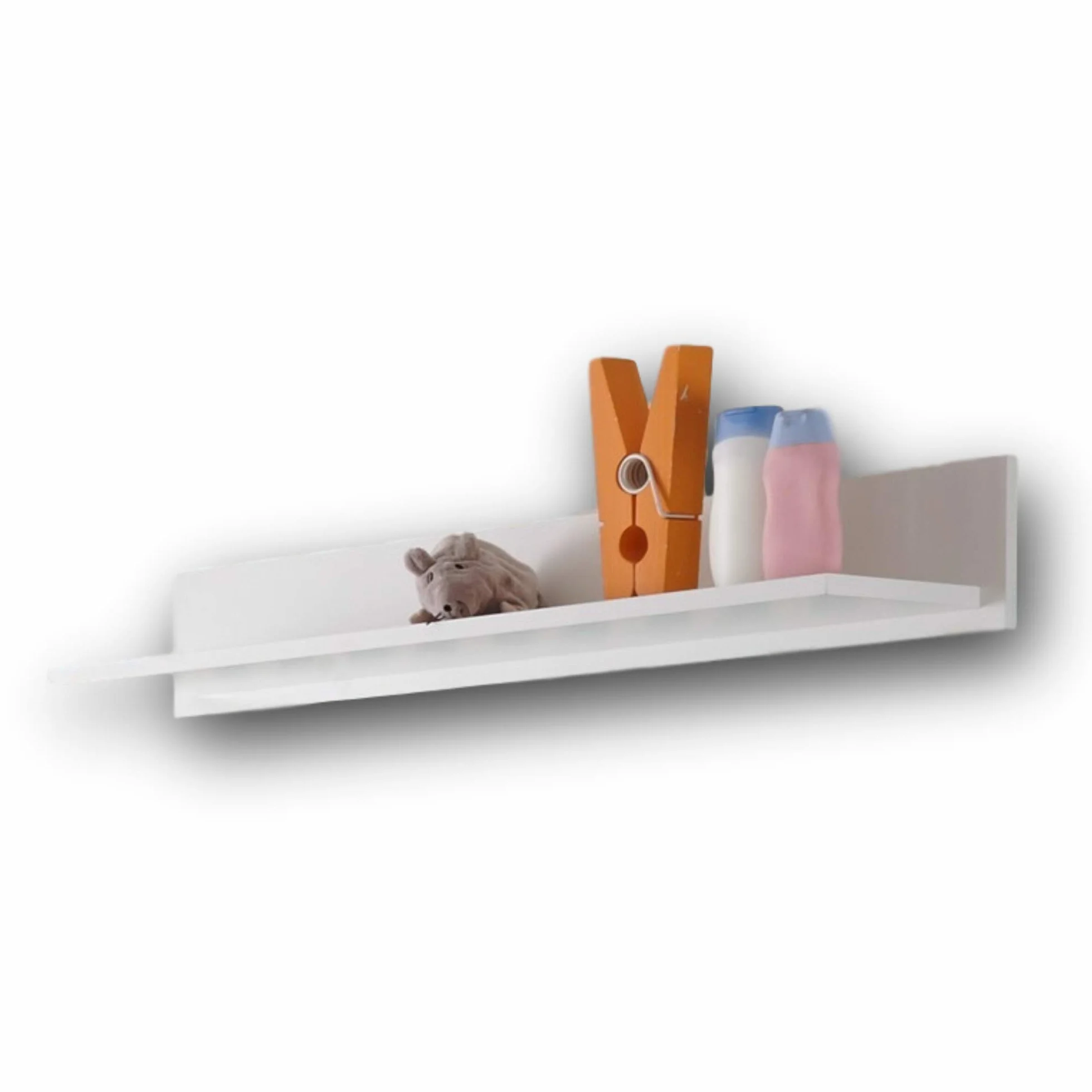 Stella Trading BIBO Blanc étagère murale 95 x 15 x 22 cm dérivés de bois