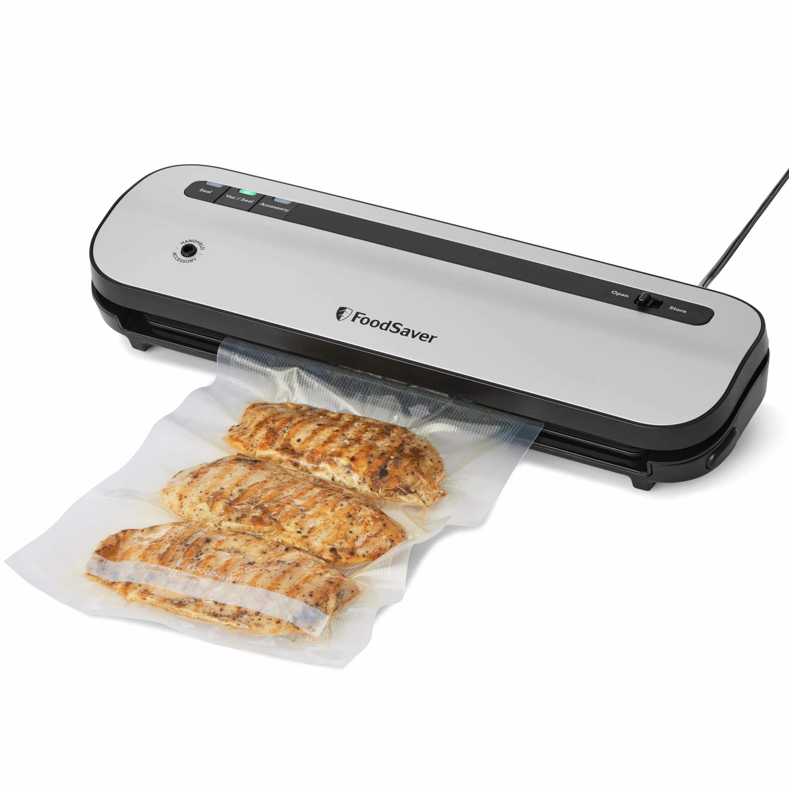 FoodSaver Emballeuse sous vide compacte VS1290X Fraîcheur 5x plus longtemps 1 rouleau 28cmx2,43m