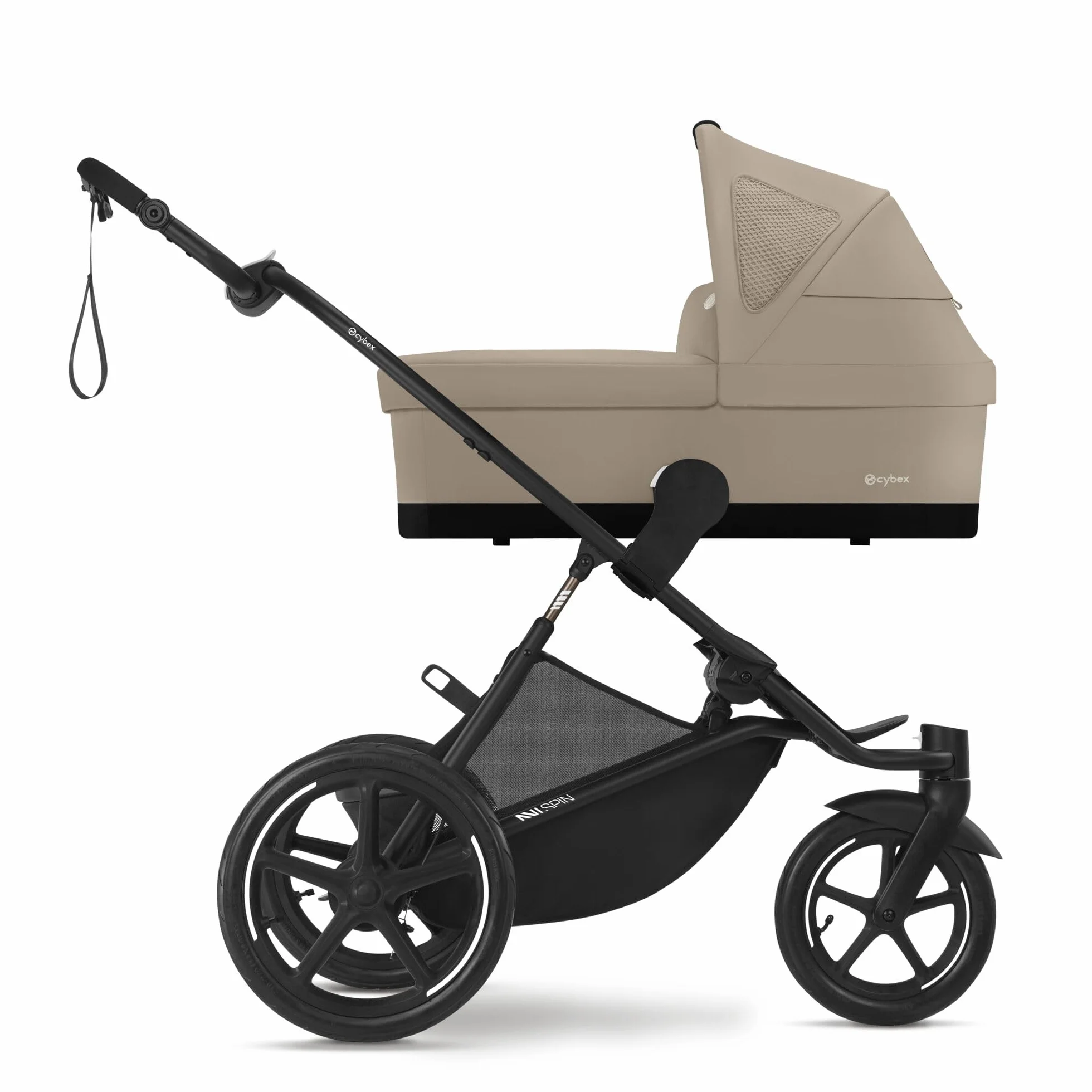 CYBEX Poussette AVI SPIN, De la naissance à 4 ans, 111 cm, 22 kg, Almond Beige