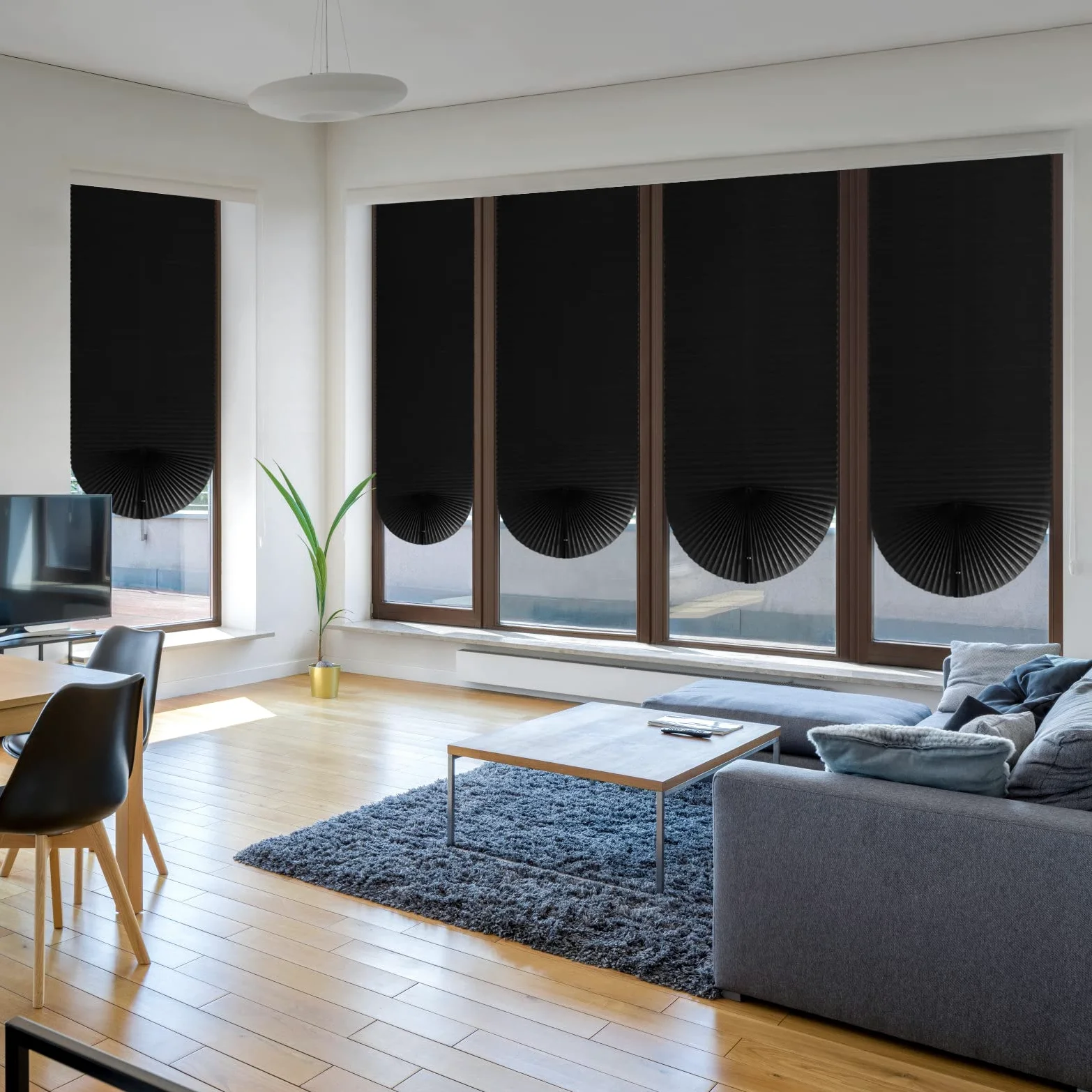 Stores de fenêtre sans perçage à clipser, stores de fenêtre à coller, stores plissés auto-adhésifs sans vis pour salle de bain, filtrage de la lumière et protection de la vie privée, stores plissés s