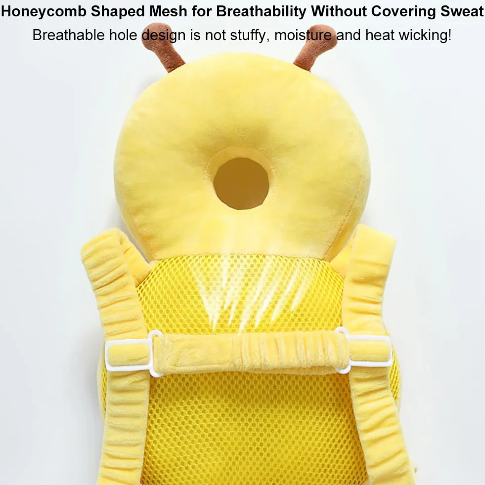 Protection de Tête pour Bébé, Coussin Réglable et Respirant pour Tout-petits, Protège-dos 4-24 Mois