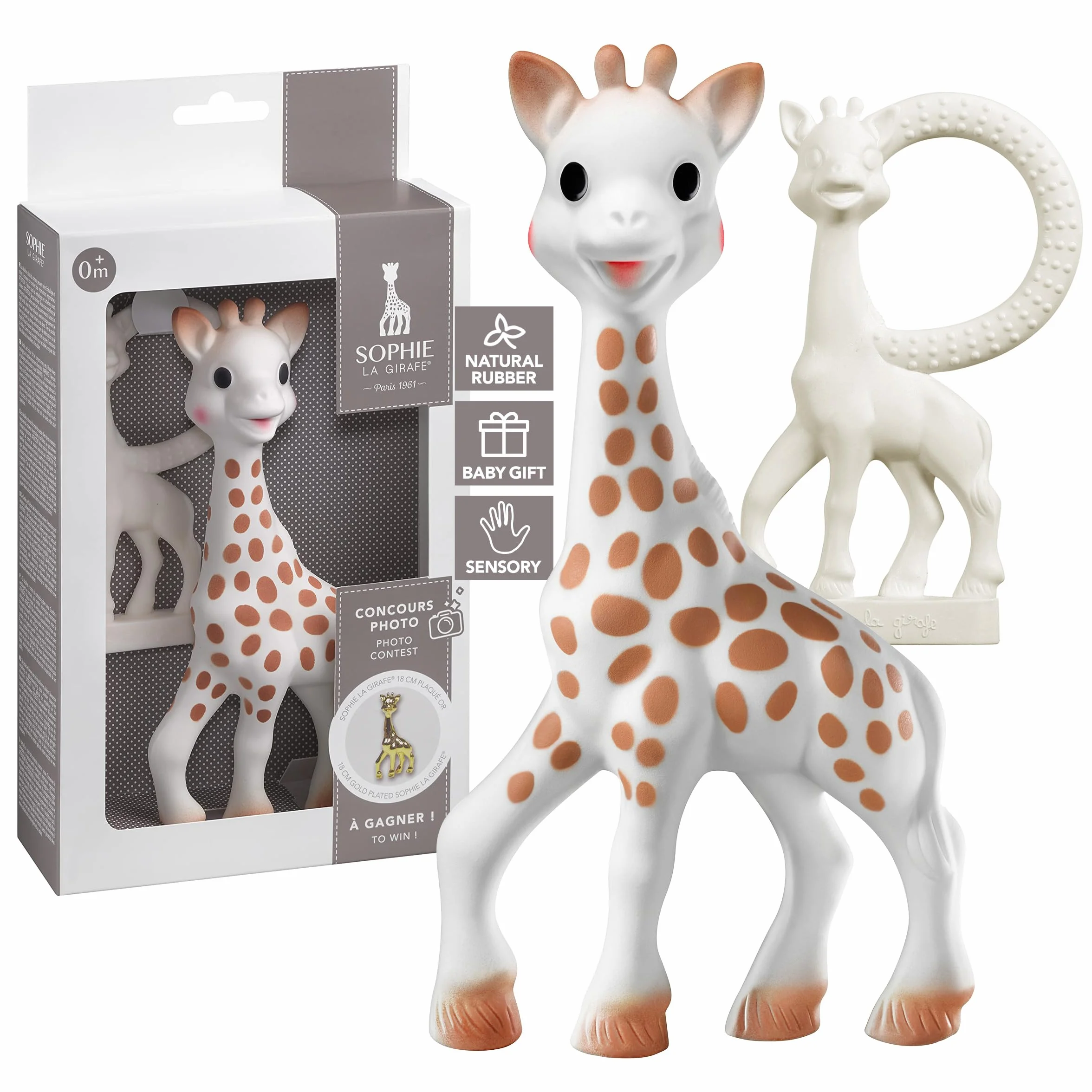 Sophie la Girafe Coffret Cadeau Set d'activité Anneau de dentition Jouet d'éveil bébé