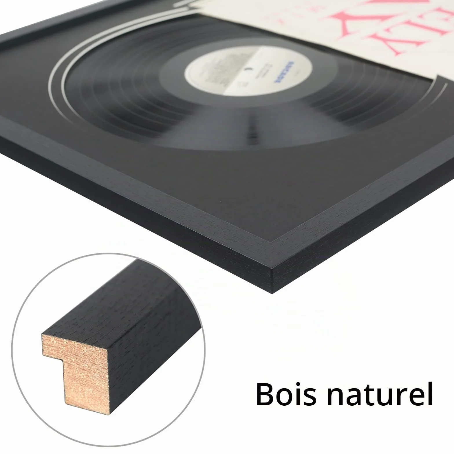 Cadre mural pour disque vinyle 30,5 cm Jukebox Record UX22B1624BB