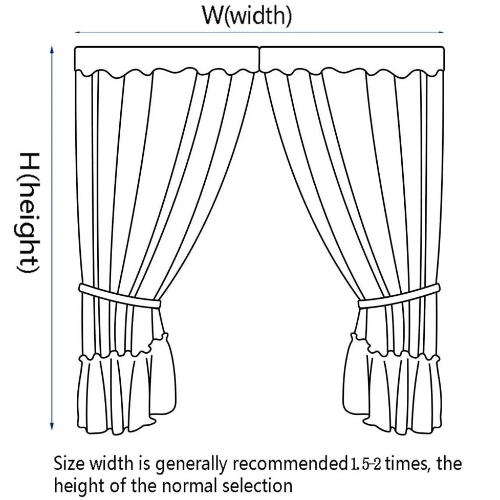 Rideaux Voilage Voilés en Dentelle Blanche, Draperies de Salon à Bordure Festonnée, Élégant Rideaux de Porte, 1 Panneau (Size : WxH150x265cm/59x104inch)