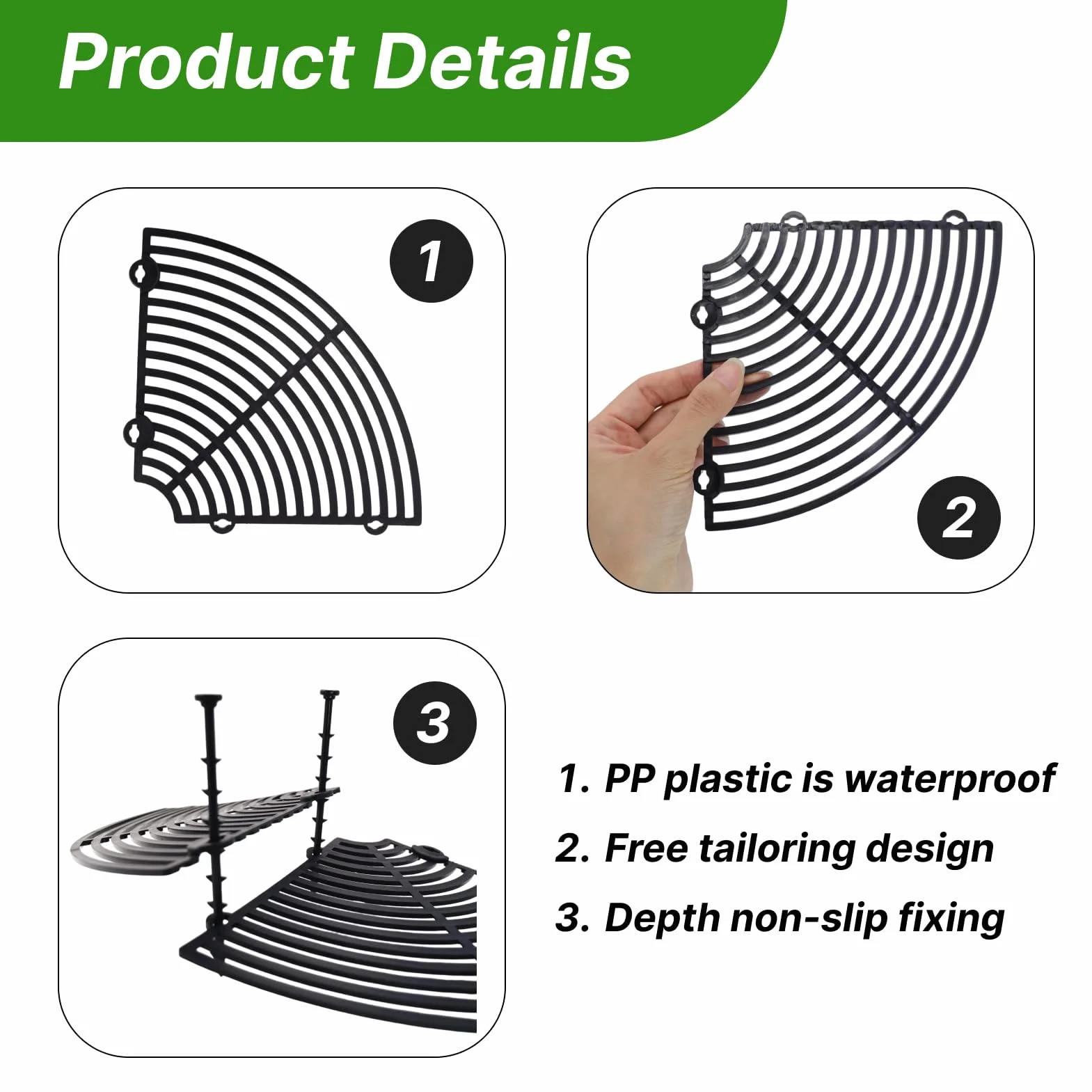 Grille de Protection pour Plantes en Pot 30 cm Ajustable avec Boulons en Plastique ABS Anti Chat Intérieur