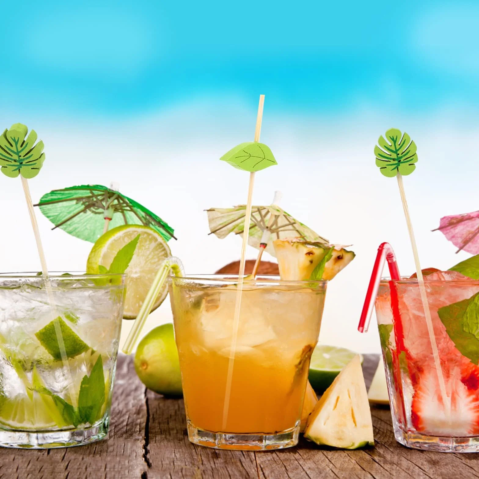 Bois Pique Cocktail 200 Pièces Bâtons 12cm Cure-dents Aperitif