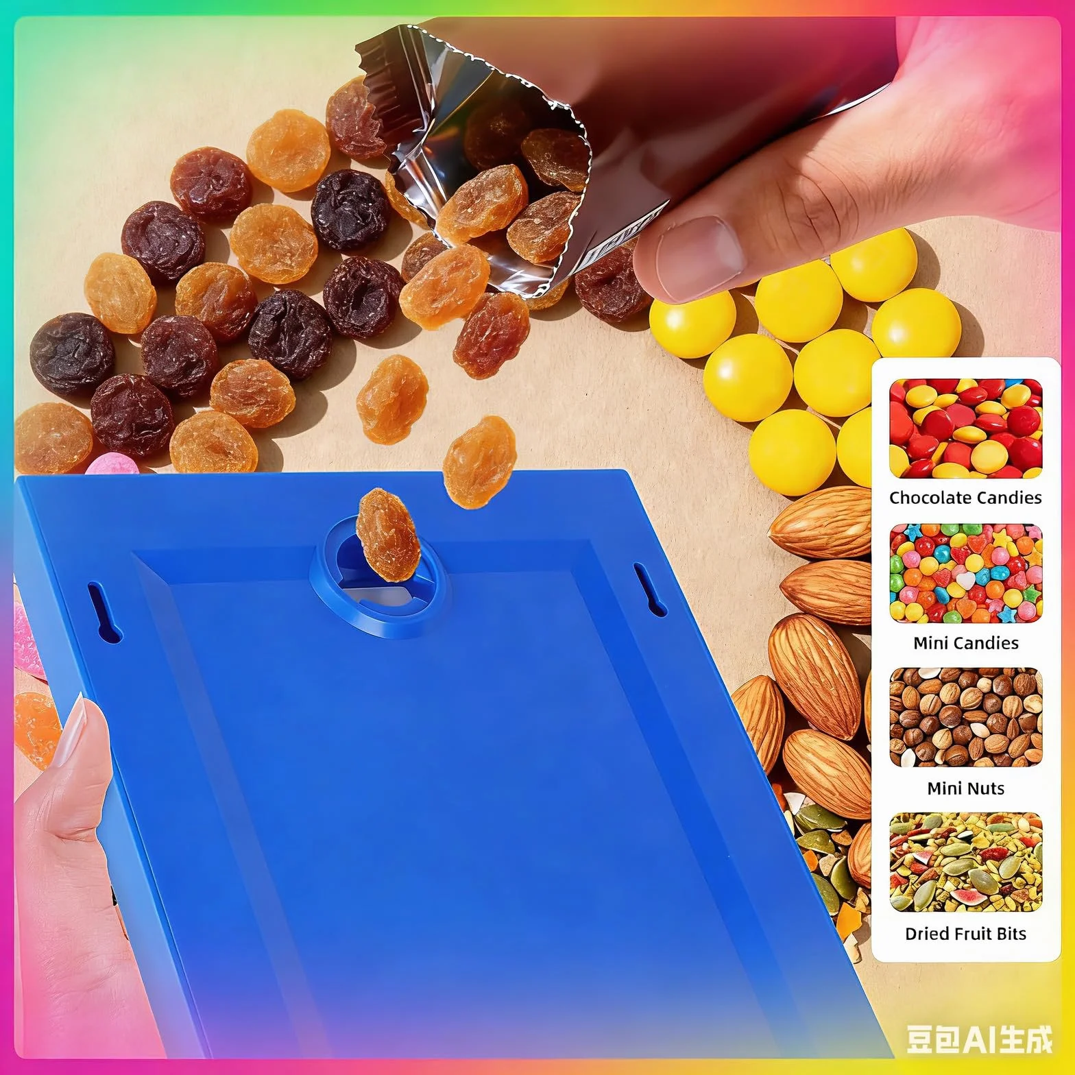 Cadre Distributeur de Bonbons Mural, Rangement Bonbons Décoration Murale