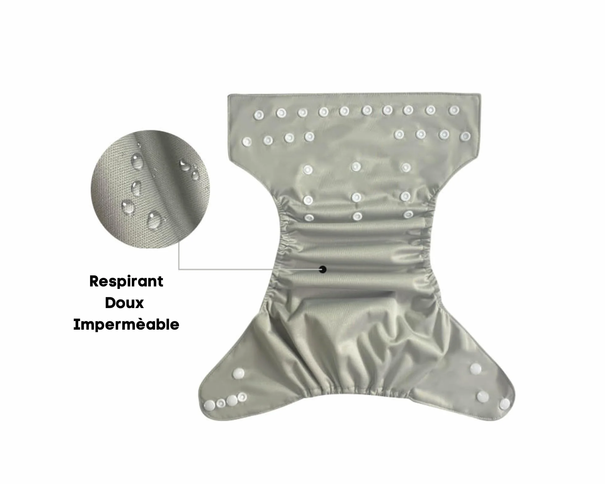 Couche Piscine Bébé Étanche Réglable Maillot de Bain Lavable Réutilisable Écologique Dauphin