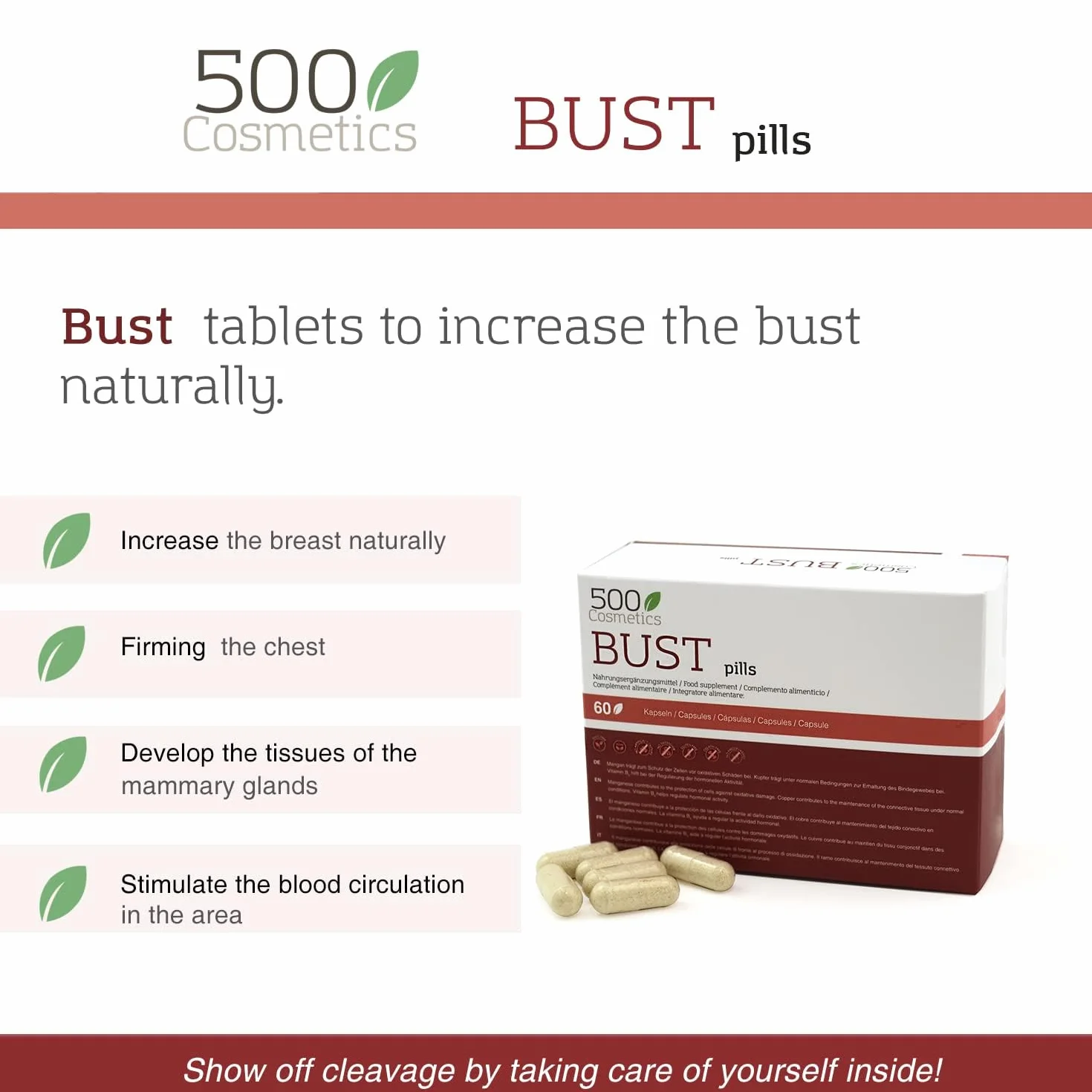 500Cosmetics Breast Cream Packs 500