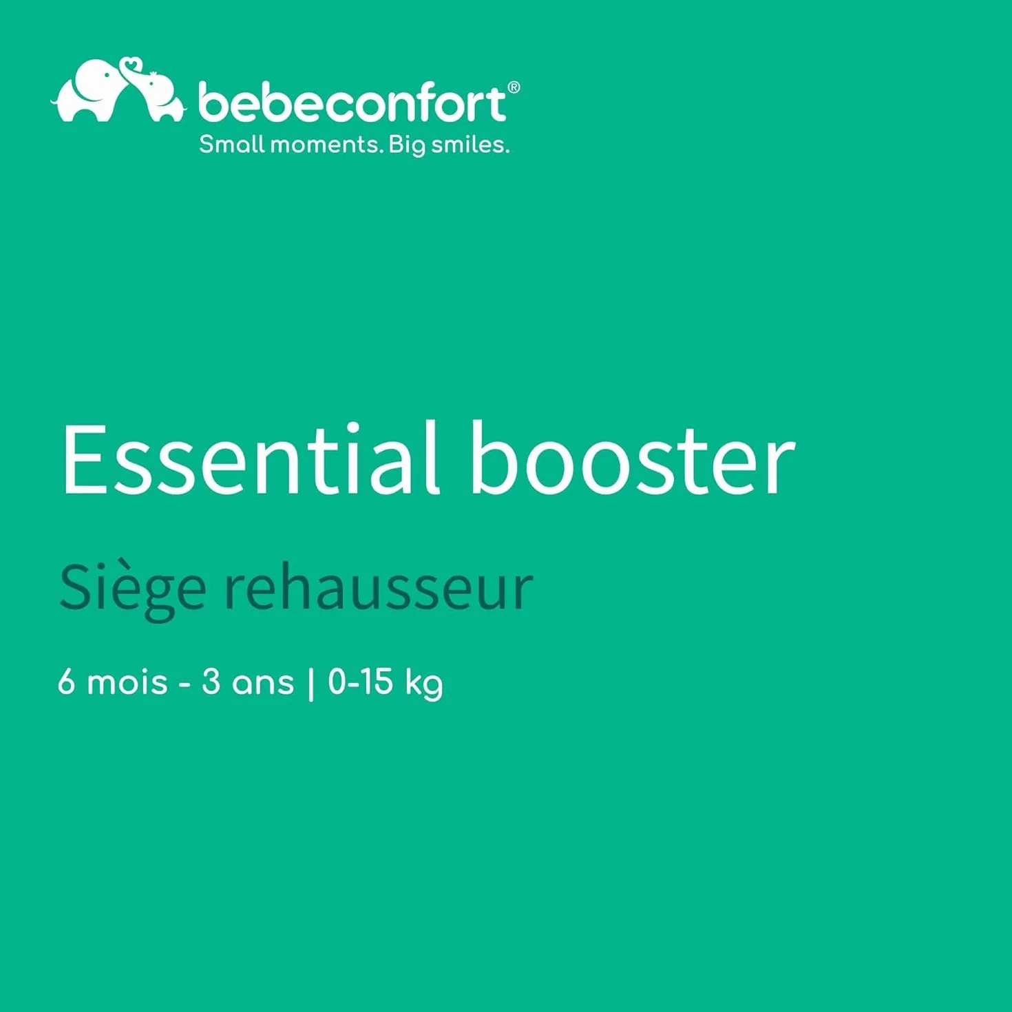 Bebeconfort Essential Booster Rehausseur de Chaise Bébé Enfant 6 mois à 3 ans 15 kg Warm Gray