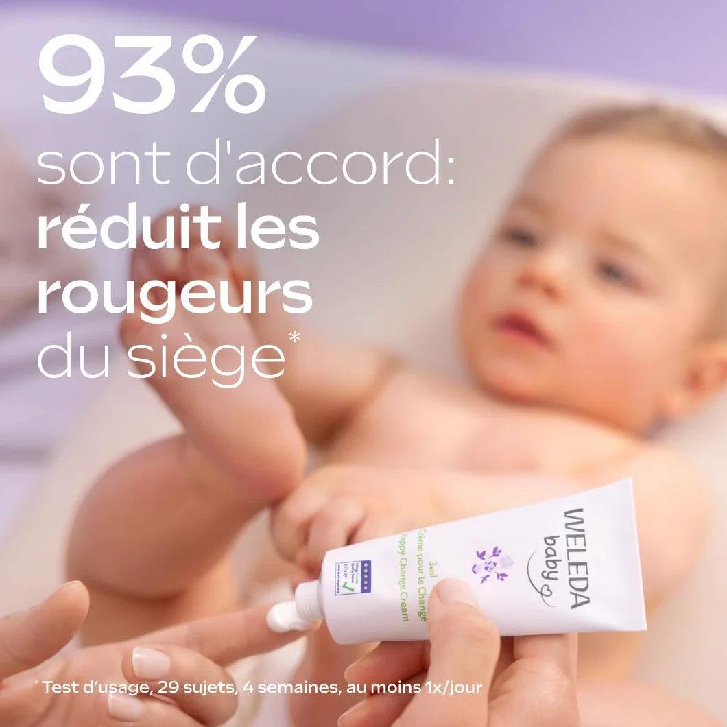 WELEDA Crème pour le Change Mauve Blanche 50 ml Peaux très sensibles ou à tendance atopique