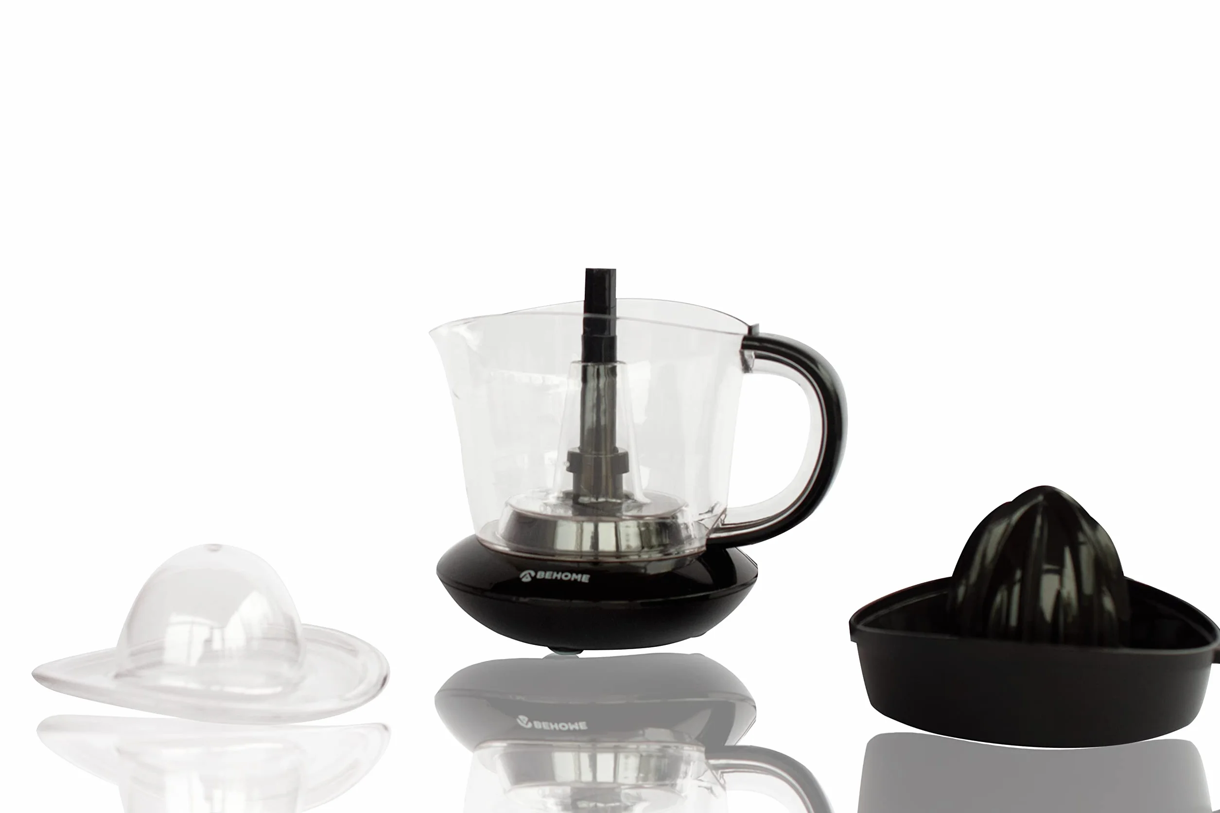 Behome Presse agrumes électrique 700 ml double cône noir