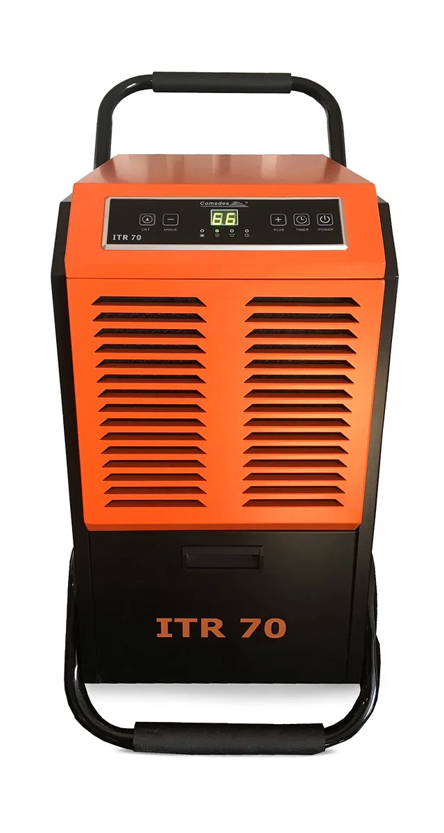 Comedes Déshumidificateur de chantier ITR 70 (max.70 l/24h) Convient pour les pièces et les caves jusqu'à 150 m²/345 m³