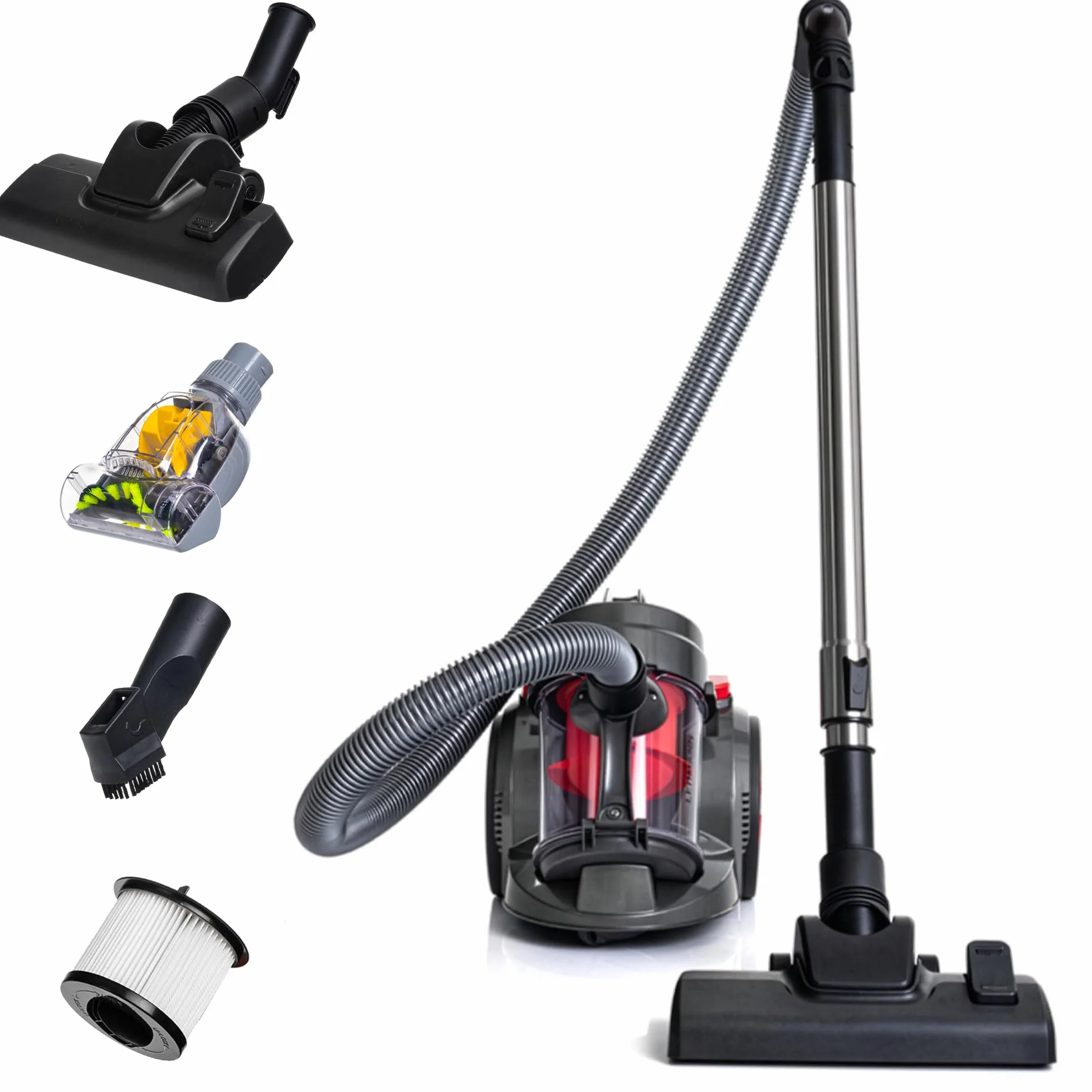 Lehmann Tinosa Aspirateur sans Sac Cyclonique, HEPA Filtre, 1,8 L