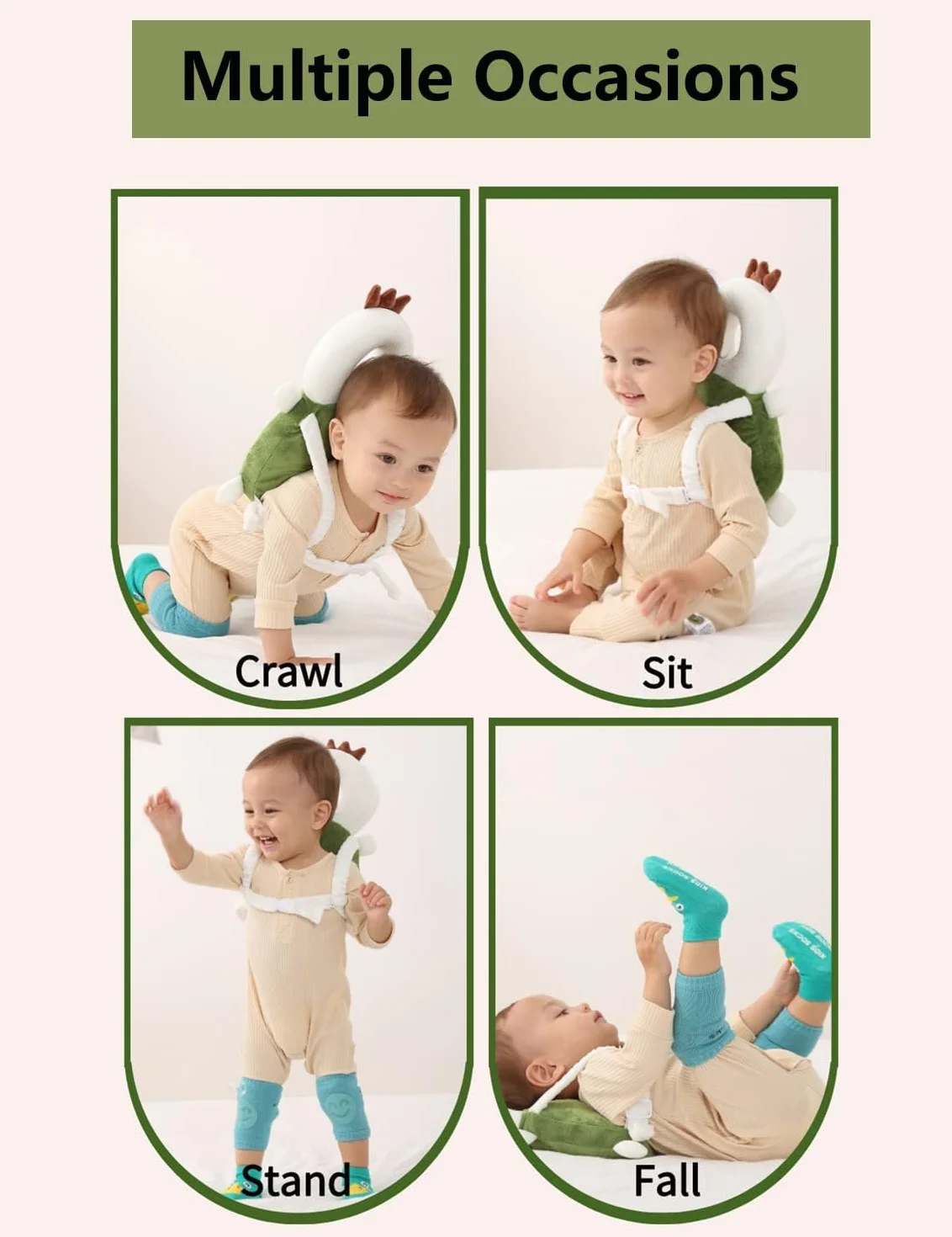 Casque Protection Bébé Anti Choc Tête Enfant Tortue