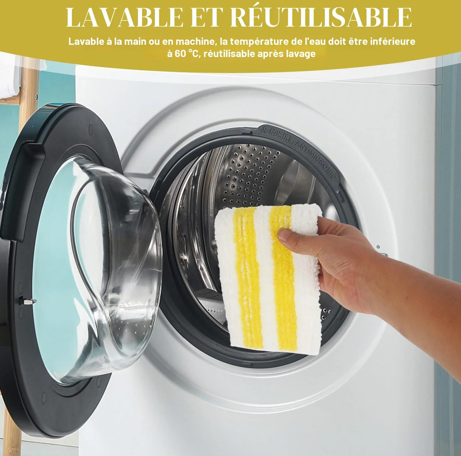 Lingettes de Rechange Microfibre Kärcher Easyfix SC1 SC2 SC3 SC4 SC5