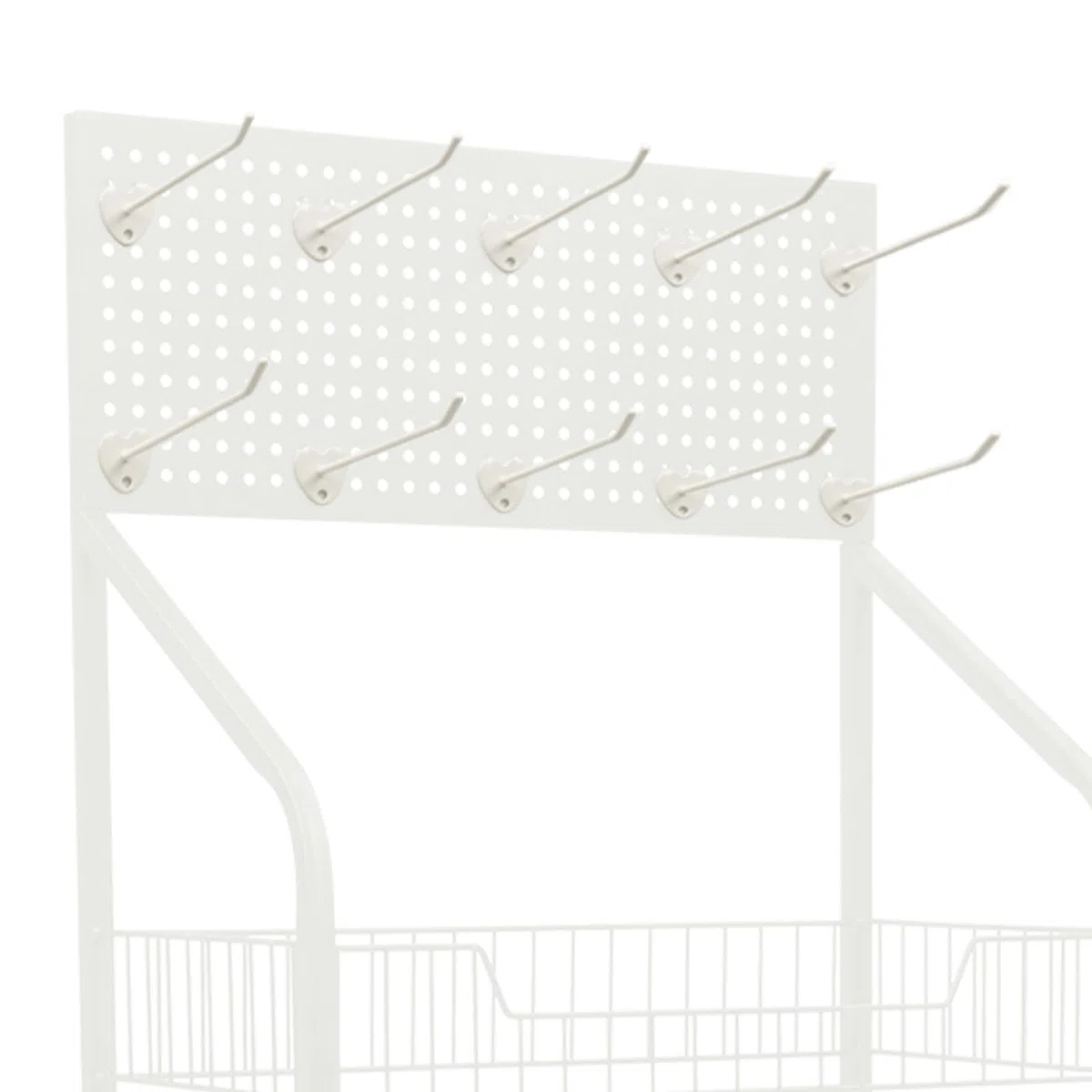 Présentoir à bonbons à 4 niveaux – Support de vente au détail pour comptoir de préparation et de préparation – Étagère de rangement pour chips – 50 x 27 x 140 cm (blanc) – Parfait pour les magasins de