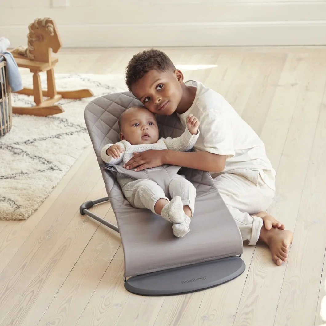 BabyBjörn Transat Bliss Tissé Matelassage classique Gris sable