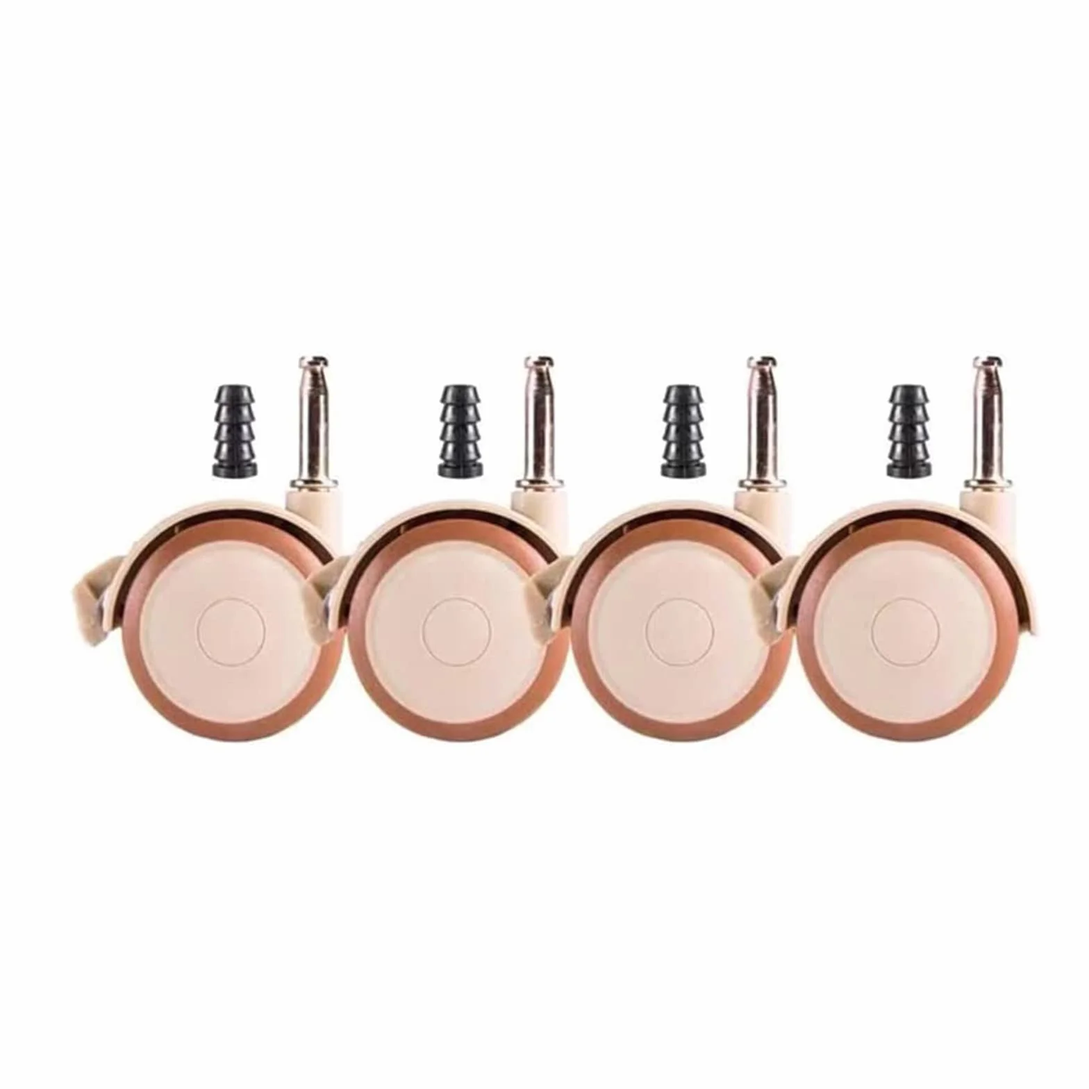 Roulettes De Meuble Vintage 360° Roues Pivotantes En Caoutchouc Pour Lit Bébé 4 Pièces