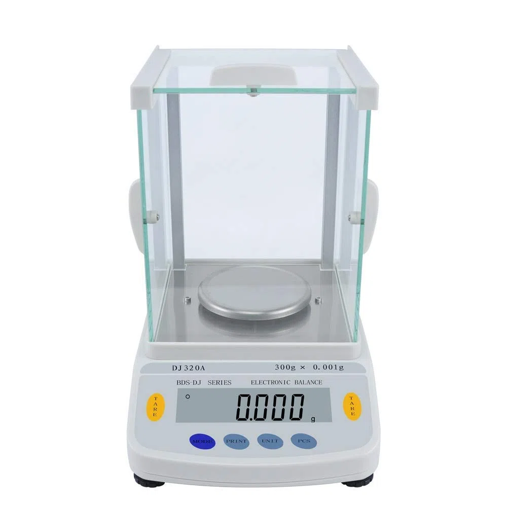 Balance d'analyse de Laboratoire numérique Balance électronique Haute précision 200g/1mg Balance expérimentale avec Balance de Poids en Or Bijoux LCD
