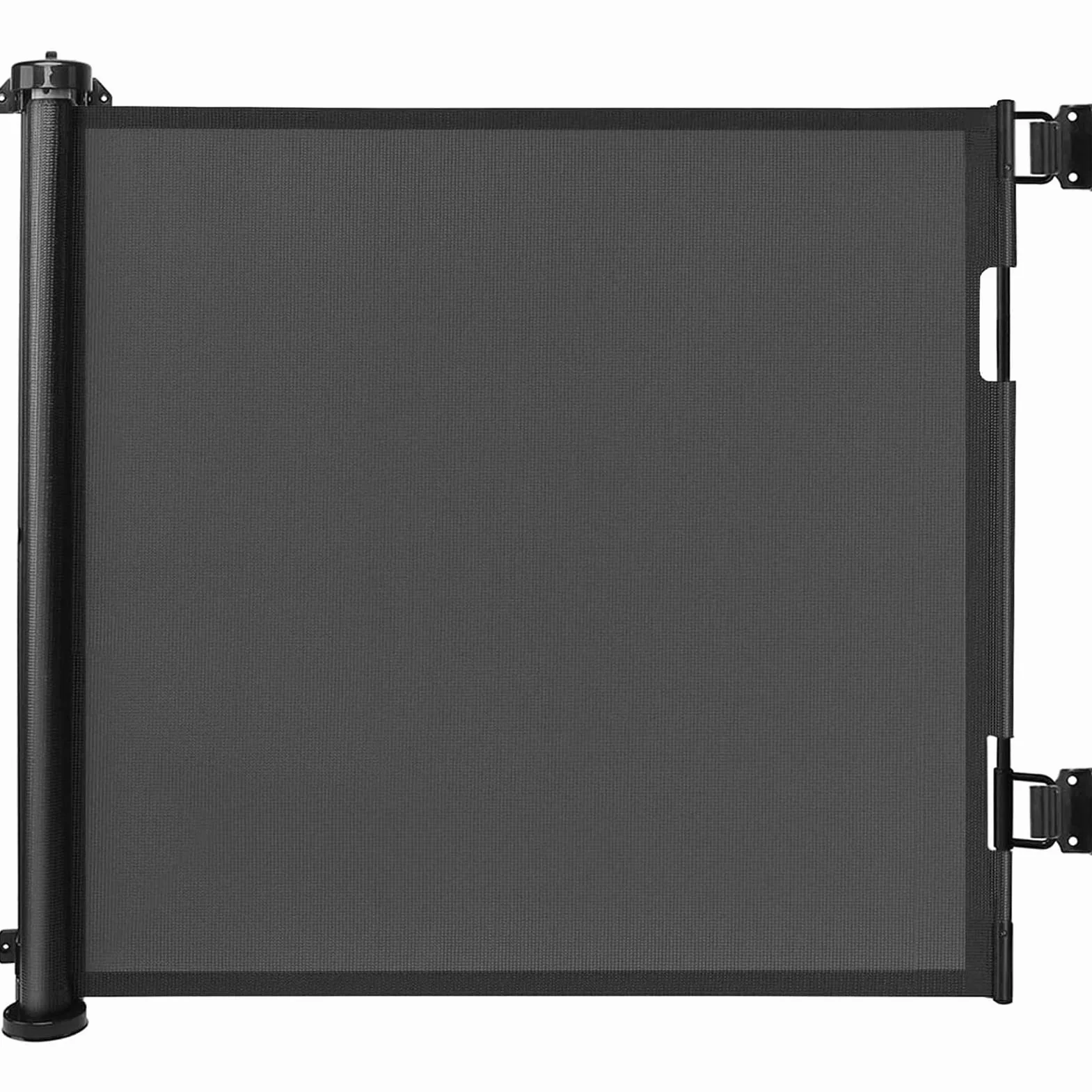Barrière de sécurité enfant 150cm*86cm Noir pour escaliers portes cuisine couloirs bébés chiens