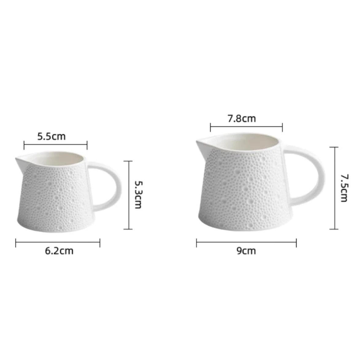 MRKU Pot à Lait, saucière, Verre à Eau, pichet, crémier, Distributeur de café, Sucre, Sauce, boîte en céramique, Diversion Domestique, Style Western