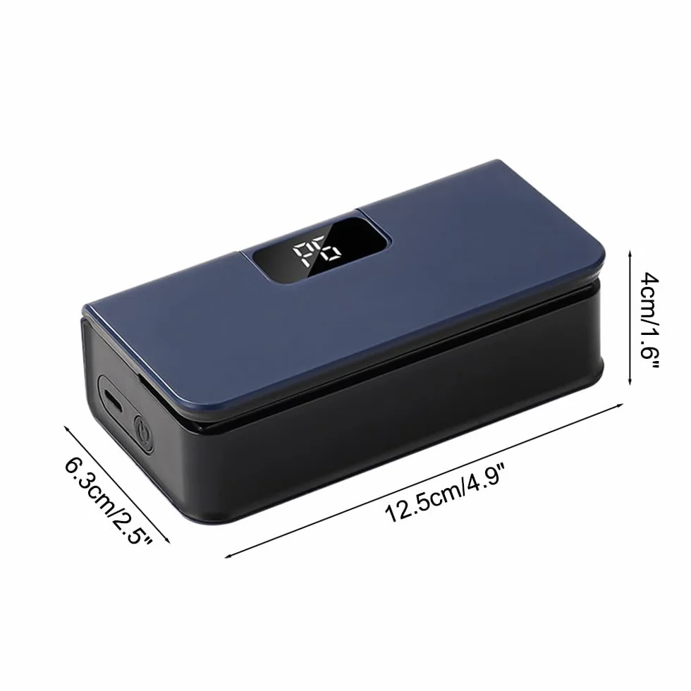 Mini Scelleur 2 en 1 Scelleuse de Sacs Magnétique avec Cutter Caché 6 Niveau Chaleur Machine de Scellage Manuelle