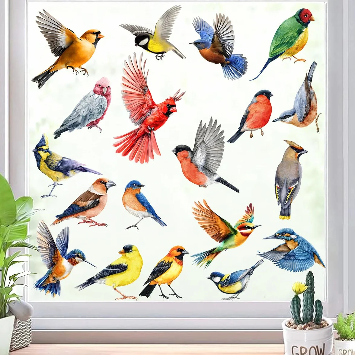Autocollants pour fenêtres Protection des oiseaux Stickers anti-collision