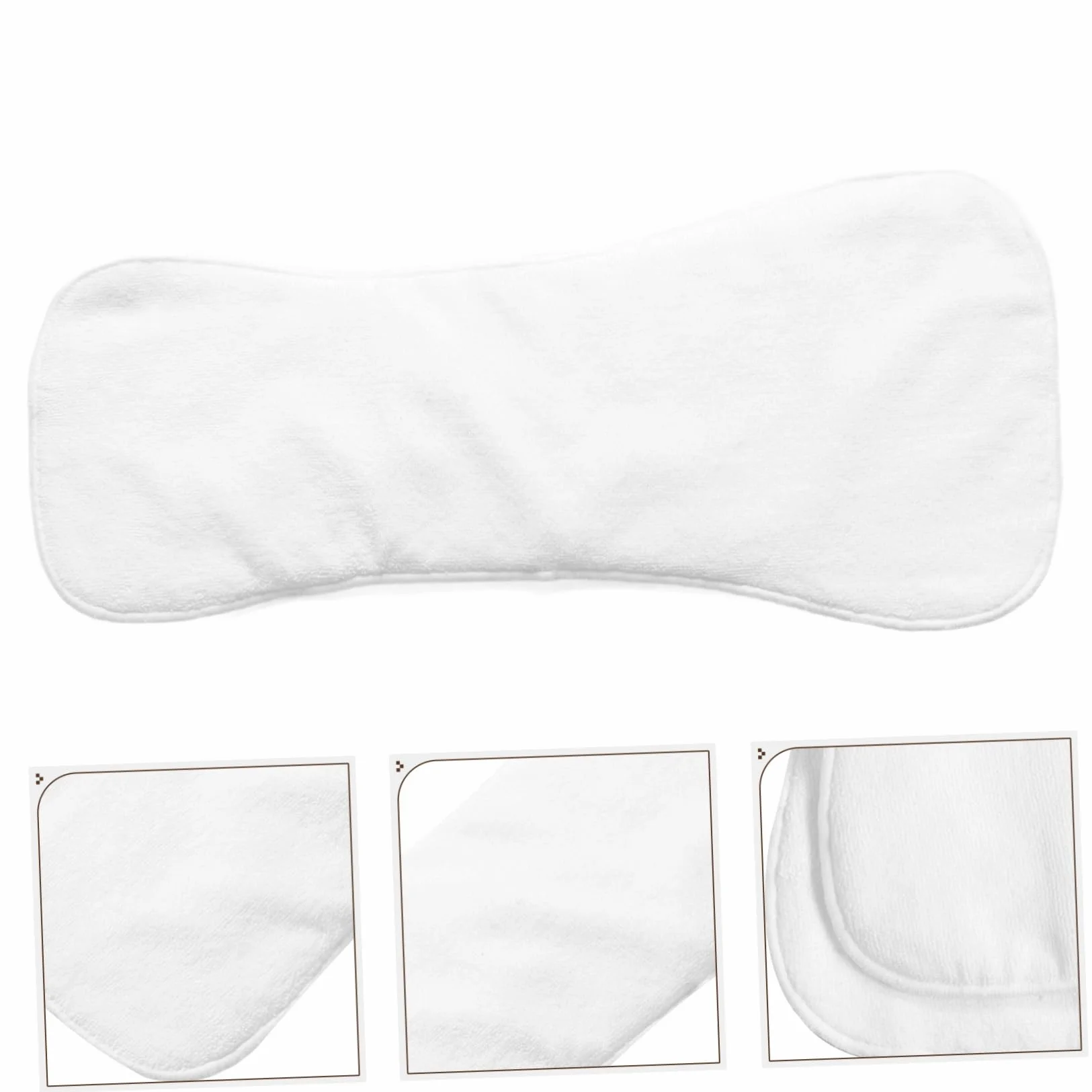 Couche Lavable pour Adulte Blanc, Quatre Couches Absorbantes, Réutilisable pour Lit et Poussette