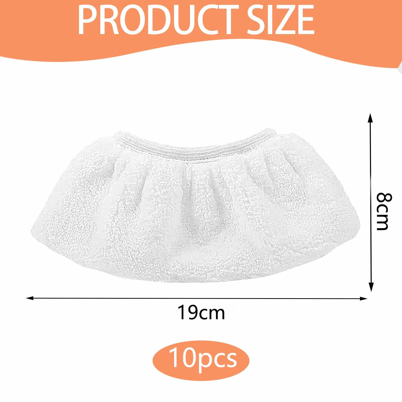 Lot de 10 accessoires pour nettoyeur à vapeur, chiffons en microfibre de rechange