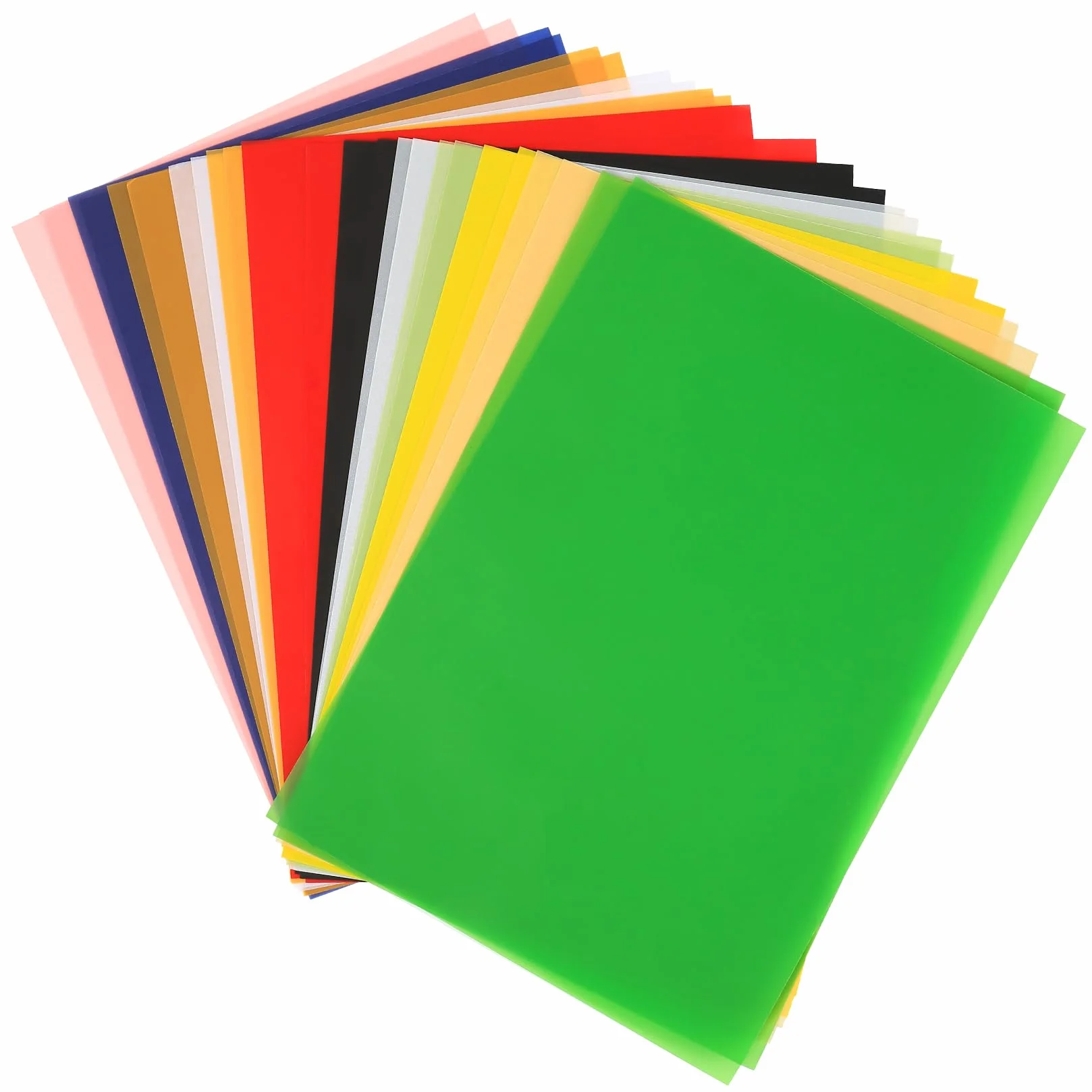 Papier Calque Coloré 24 Feuilles DIN A4 100 g/m² Transparent Imprimable pour Dessins