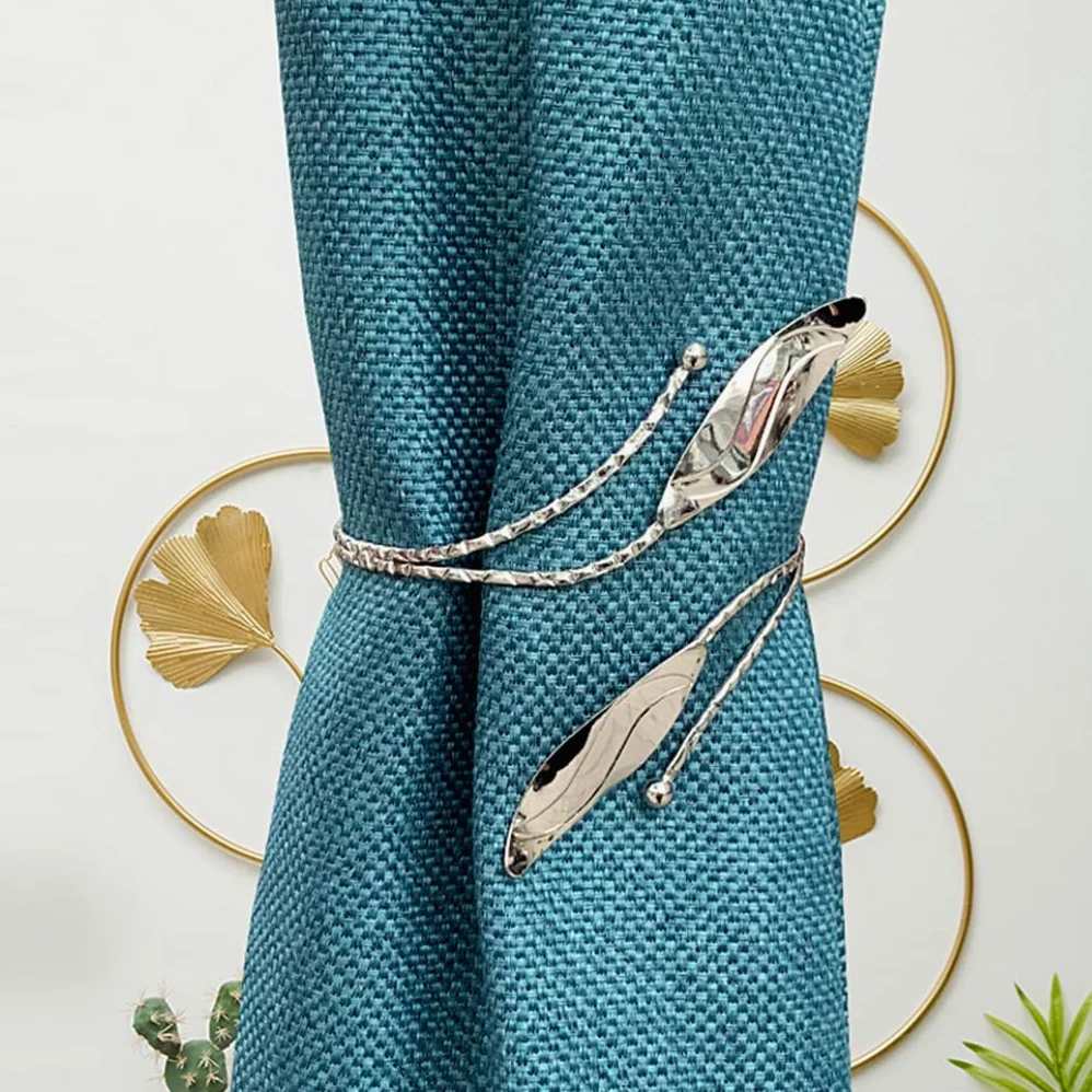 TJLSS Rideau Tie Alliage Pull Strip Rideau Tie Back Rideau Rideau Tie Perforation Free Rideau Boucle