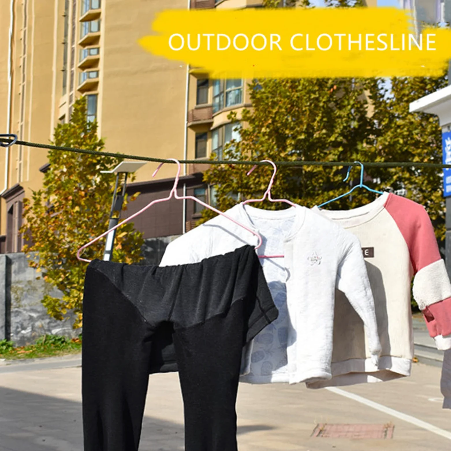 Corde à Linge de 8 Pieds,Corde de Séchage en Nylon Antidérapante, Corde à Linge de Voyage Portable Réglable pour Voyage à L'hôtel,Camping en Plein Air/intérieur
