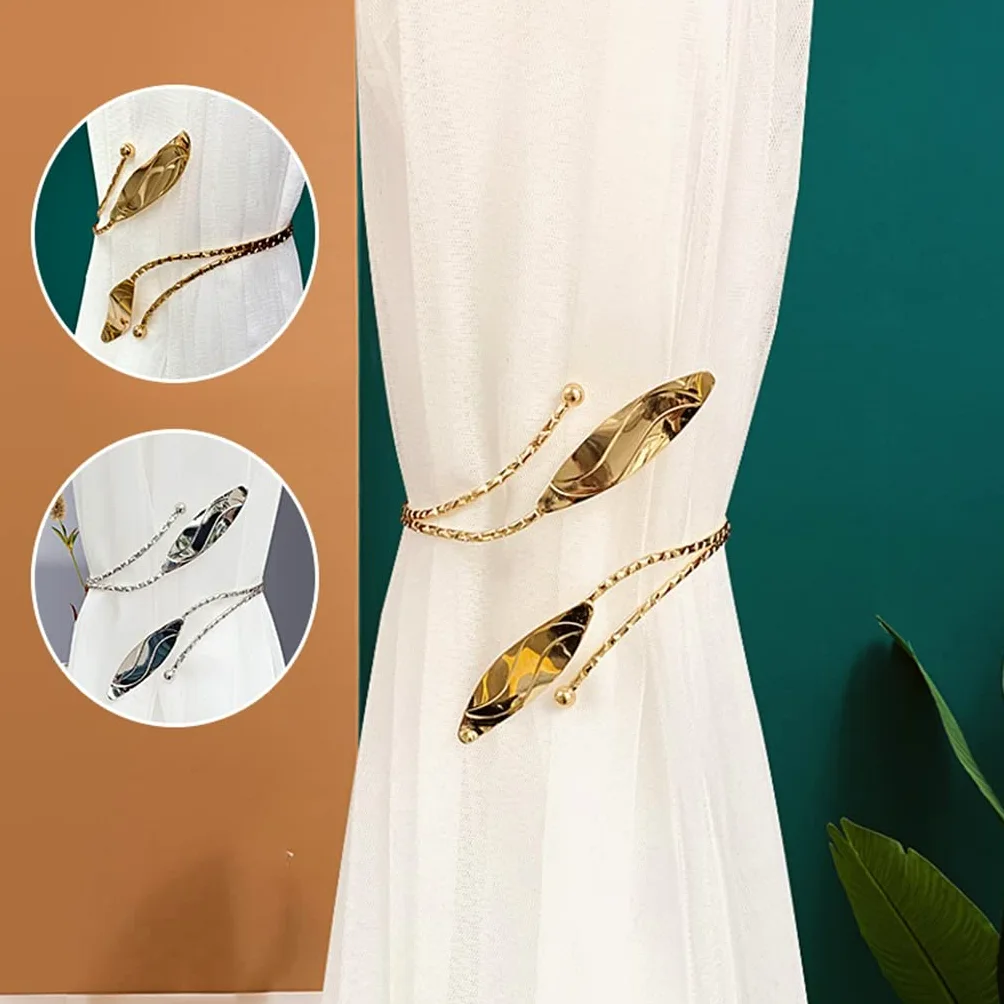 TJLSS Rideau Tie Alliage Pull Strip Rideau Tie Back Rideau Rideau Tie Perforation Free Rideau Boucle
