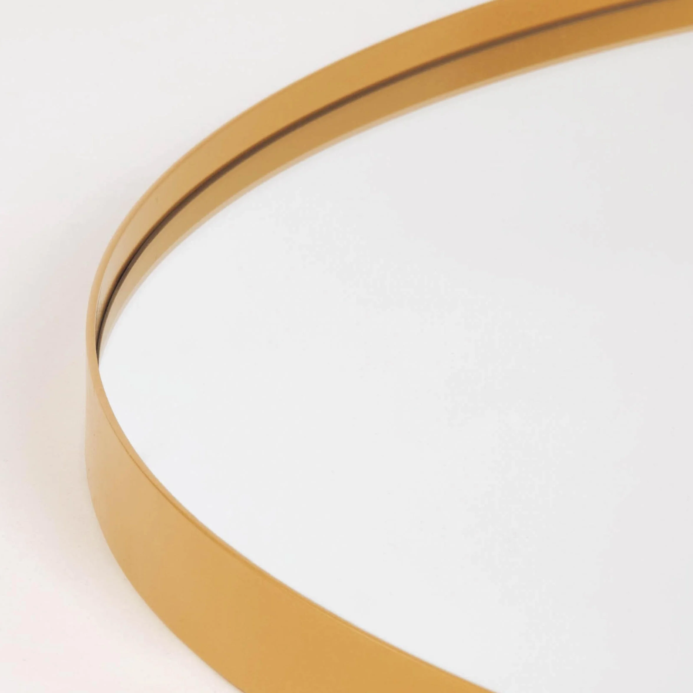 Miroir rond Noor Ø 80 cm doré cadre en métal