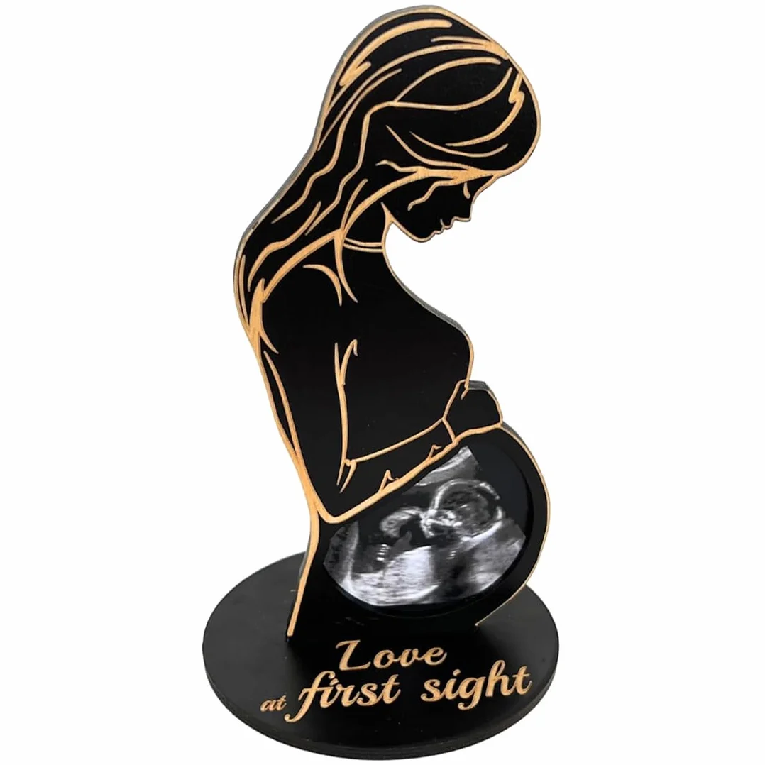 Cadre Photo Femme Enceinte, Cadres Image Échographie Bébé, Support Photo Ultrason, Cadeau Grossesse Original