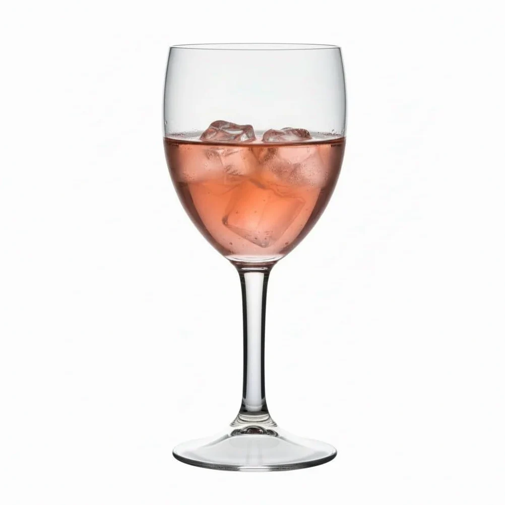Lot de 12 verres à vin en polycarbonate de 255 ml, réutilisables, pratiquement incassables, parfaits pour les fêtes, l'extérieur et la restauration